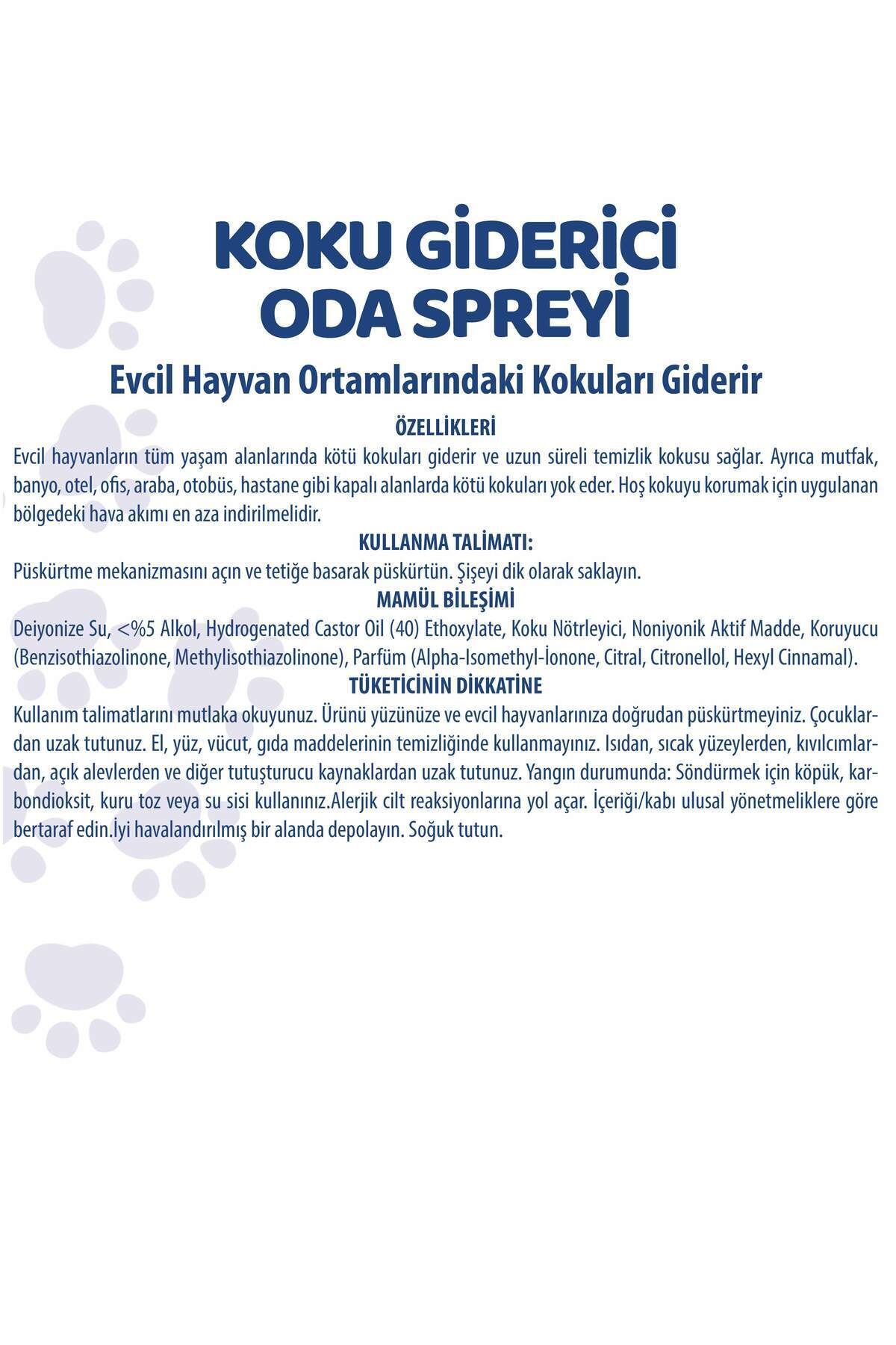 Evcil Hayvan Koku Giderici Oda Spreyi 500 ml