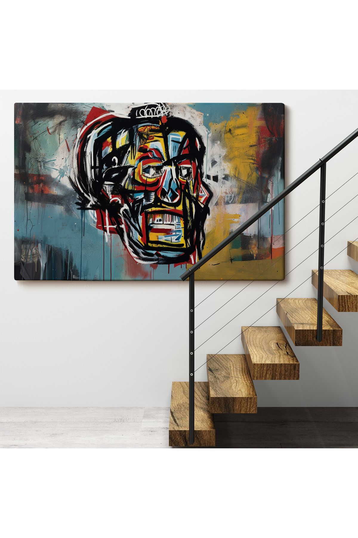 Jean Michel Basquiat'İn Untitled Kafatası Tablosu-7266