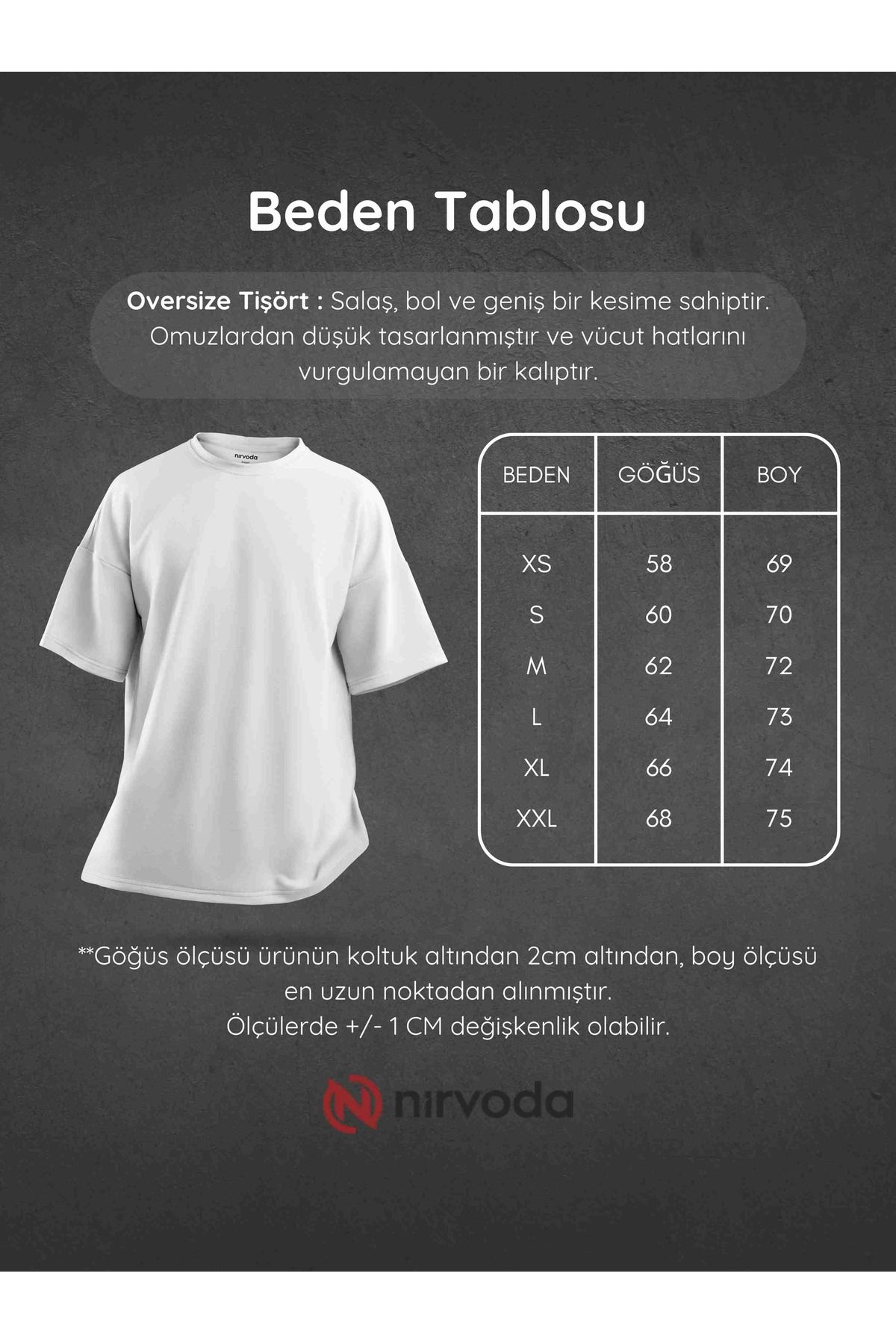 Oversize Hustle Fitness Baskılı Unisex Tişört