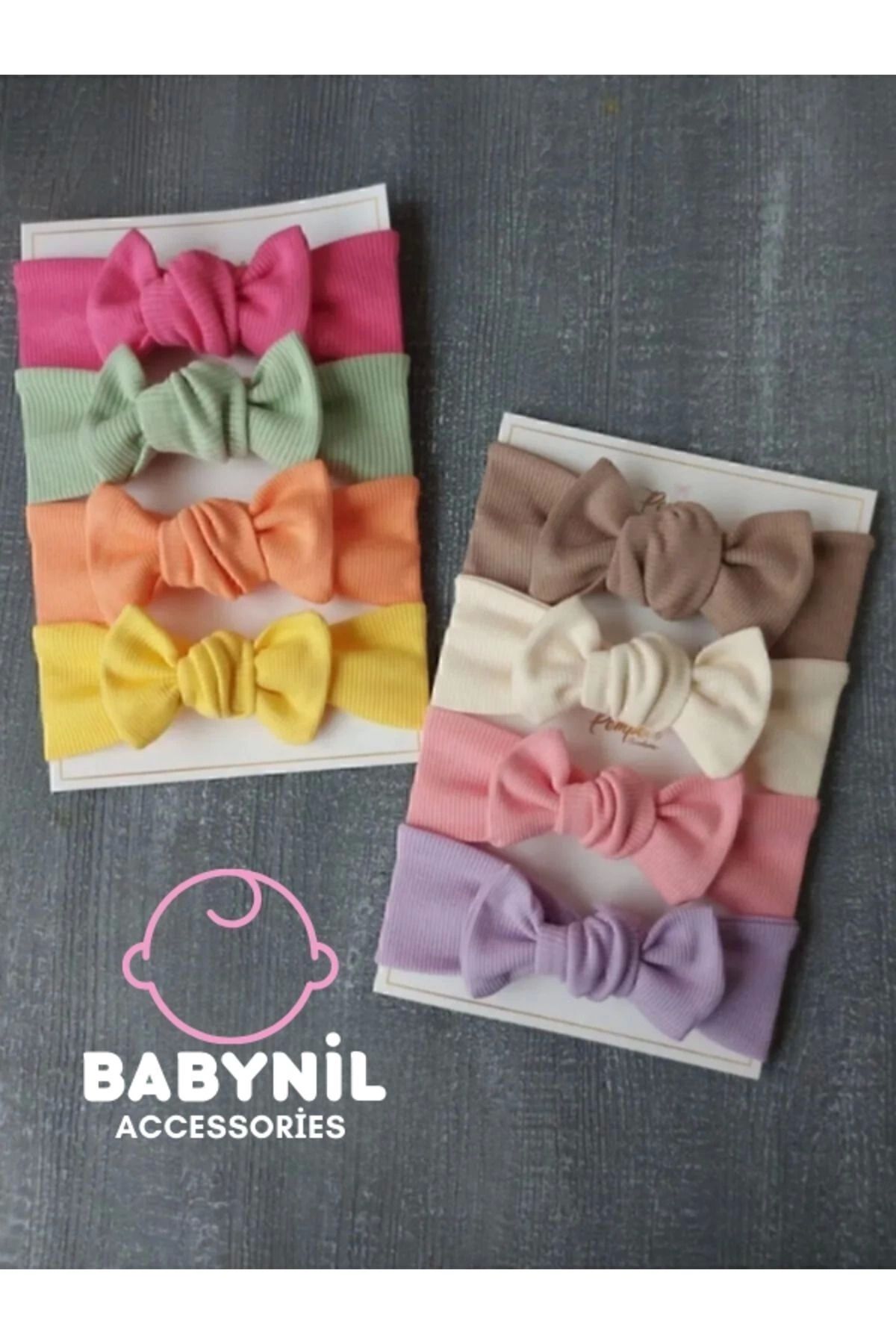 BABYNİL ACCESSORİES 8'liKombin El Yapımı Riba...