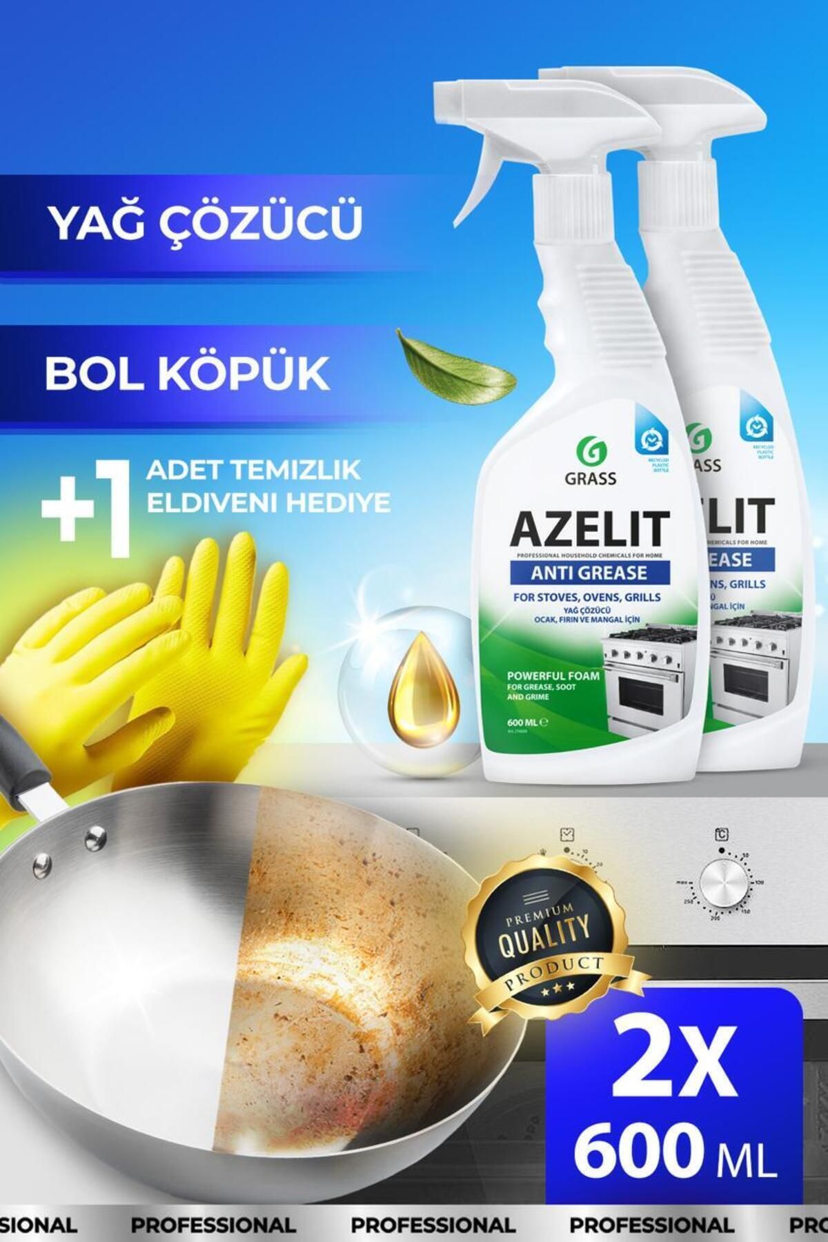 GRASSAzelit Yağ Çözücü Sprey600 ml 2 Adet