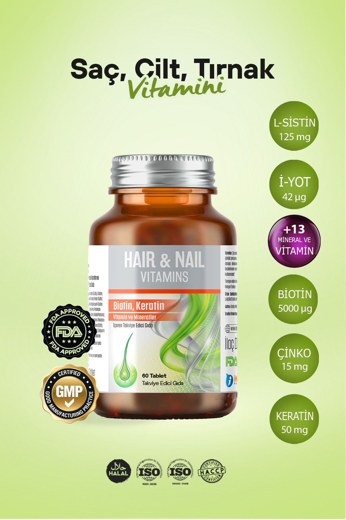 inMAXHair & Nail Vitamin(SAÇ, TIRNAK, CİLT) B...