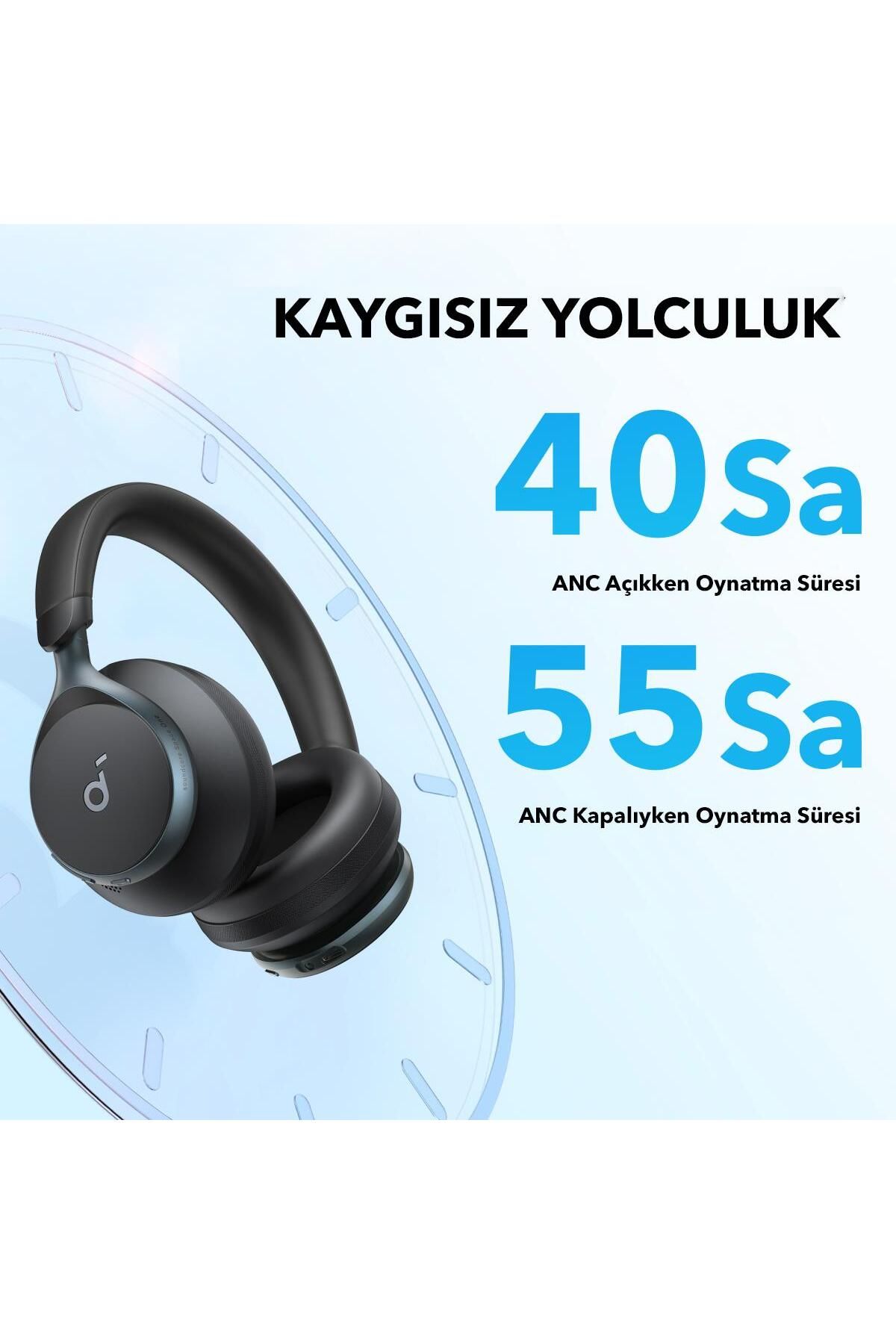 Soundcore Space One Kulaklık - Mavi - A3035