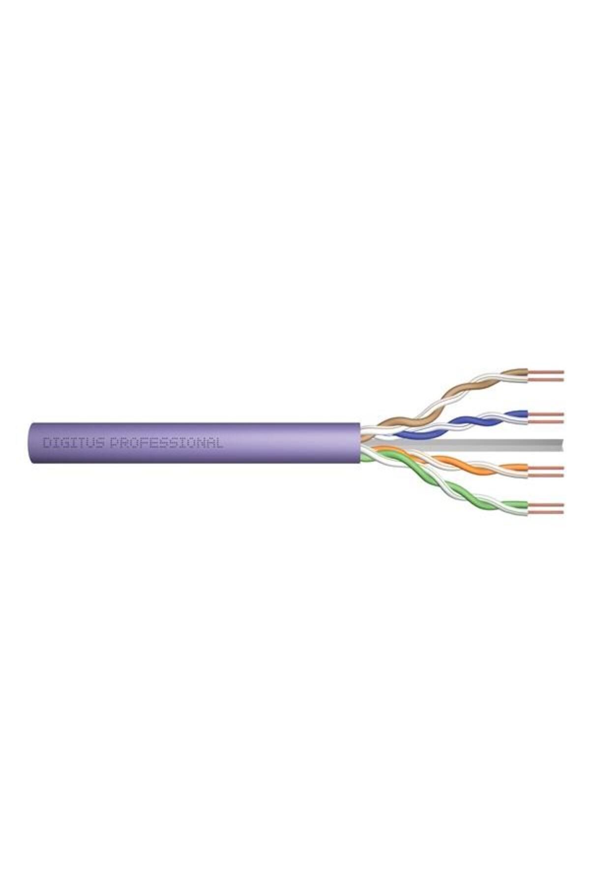 Cat6 Utp 23awg Mor 500m Makara Saf Bakır Kablo 0.50mm Dk-1614-vh-5