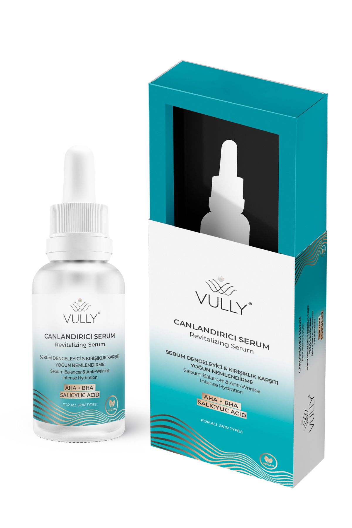 Kırışık Karşıtı - Sebum Dengeleyici - Yoğun Nemlendirici Canlandırıcı Serum 30 Ml (%10 Aha %2 Bha)