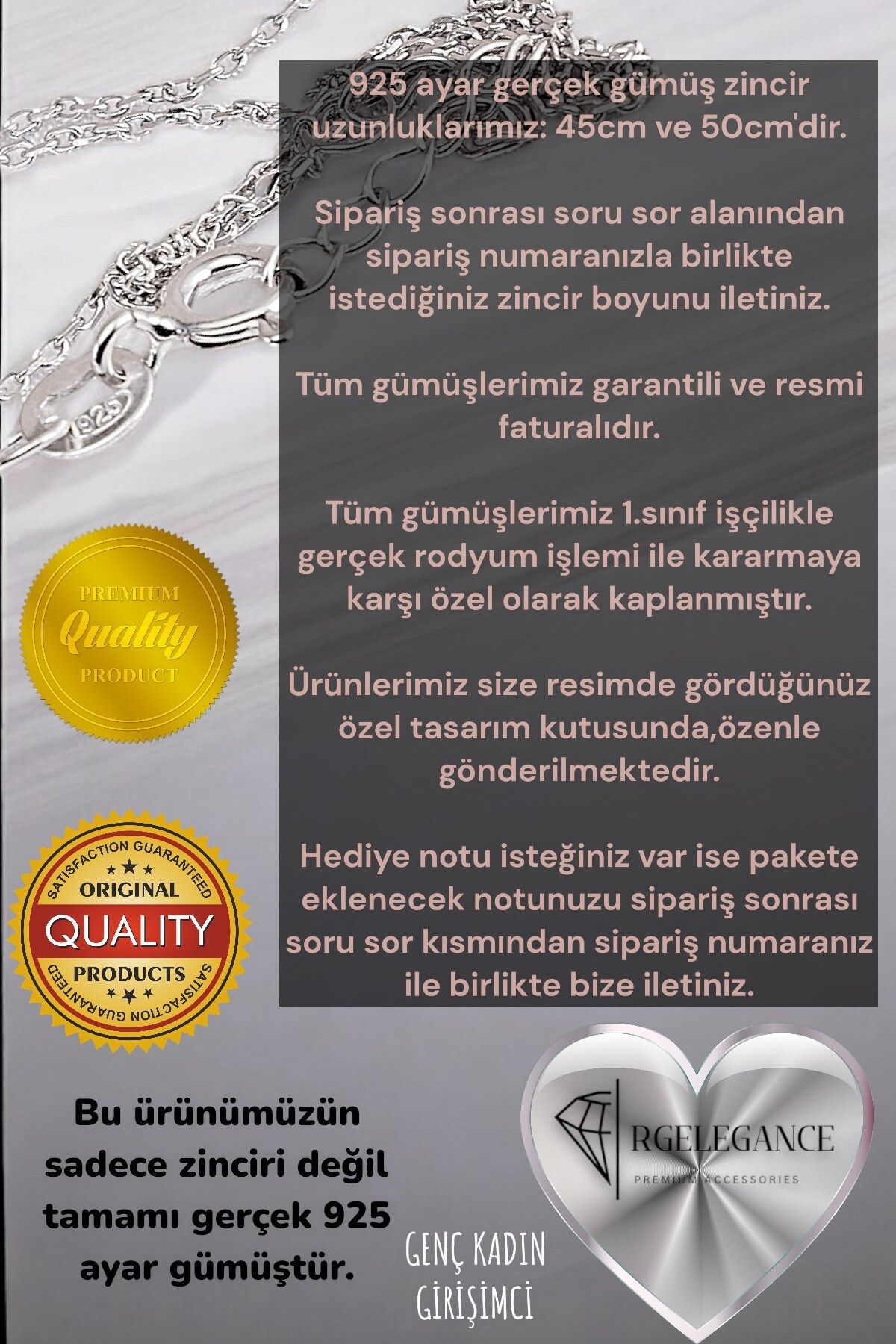 925 Ayar Gerçek Gümüş Sonsuzluk Figürlü Seninle Sonsuza Kadar Sevgiliye Hediye Gümüş Kadın Kolye