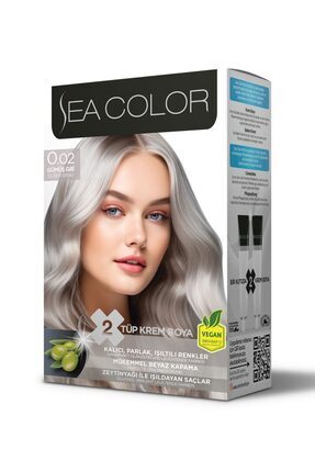 0.02 Gümüş Gri Set Saç Boyası Image 0