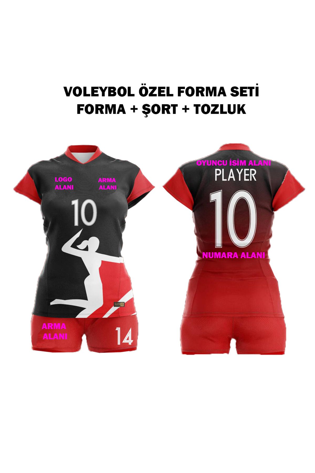 LİDER SPORVoleybol ÖzelForma Seti (Forma + Şo...