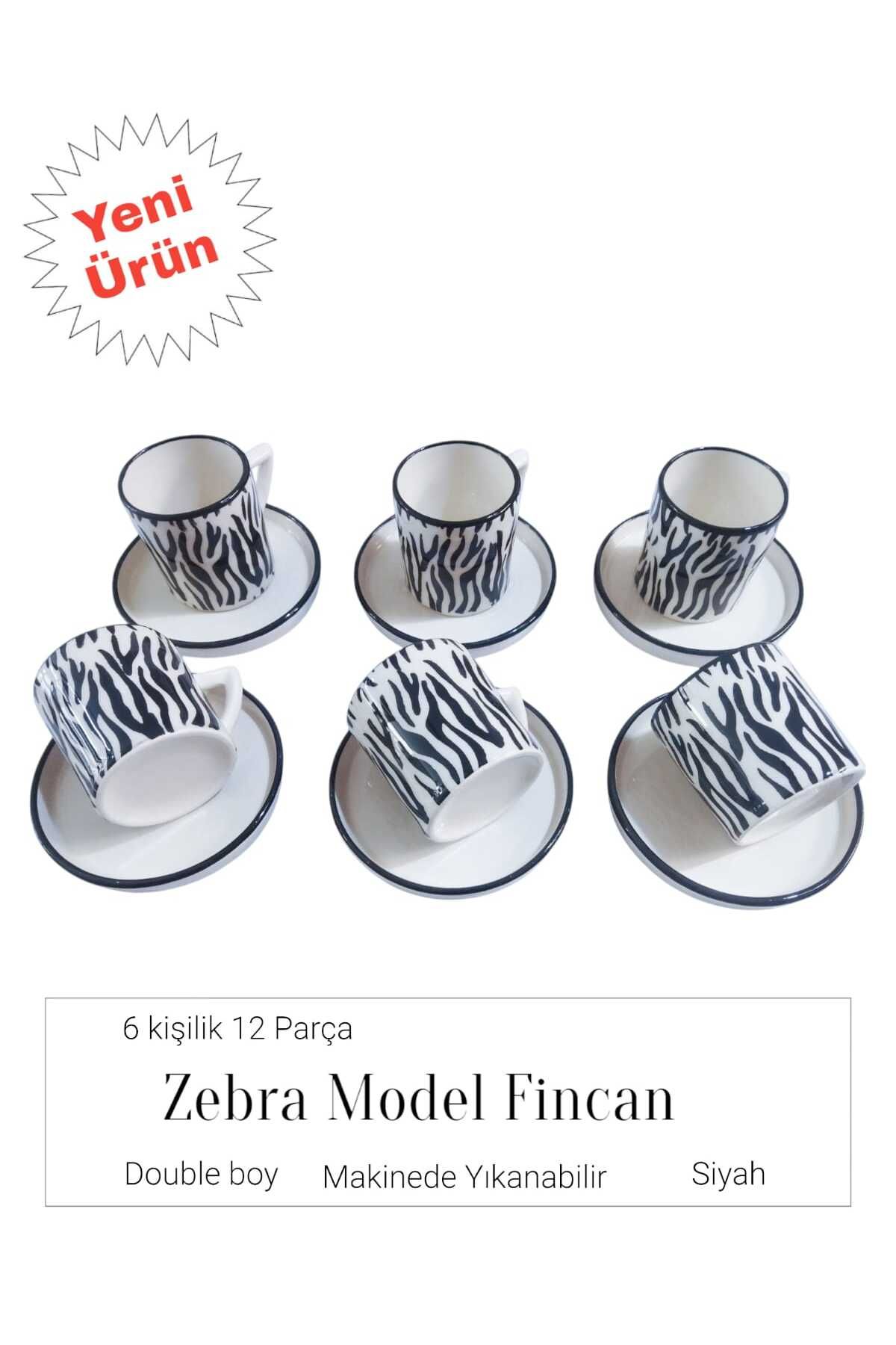 voles KAHVE ÇAY FİNCANI ZEBRA6 KİŞİLİK