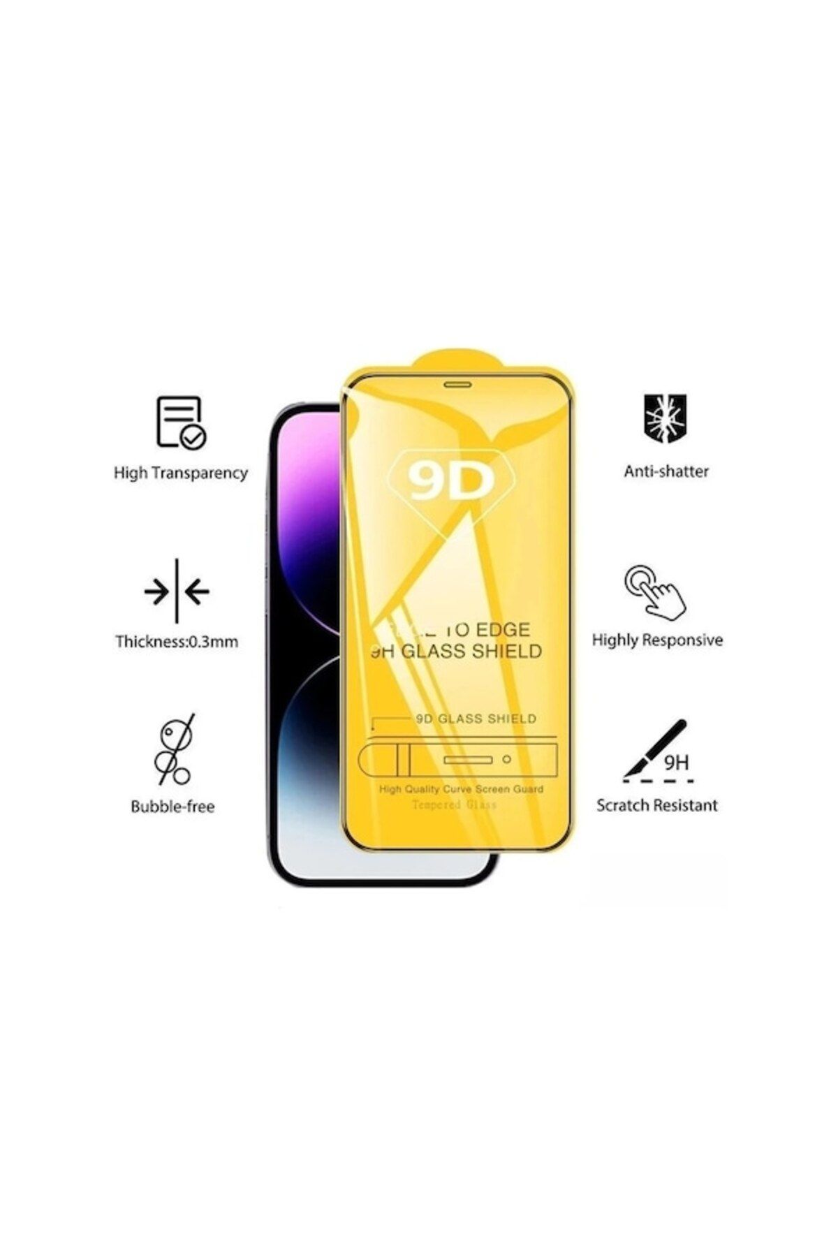 Oppo AX7 Kılıf HD BASKILI - Notalar ve Kalpler + 9H NANO EKRAN KORUYUCU