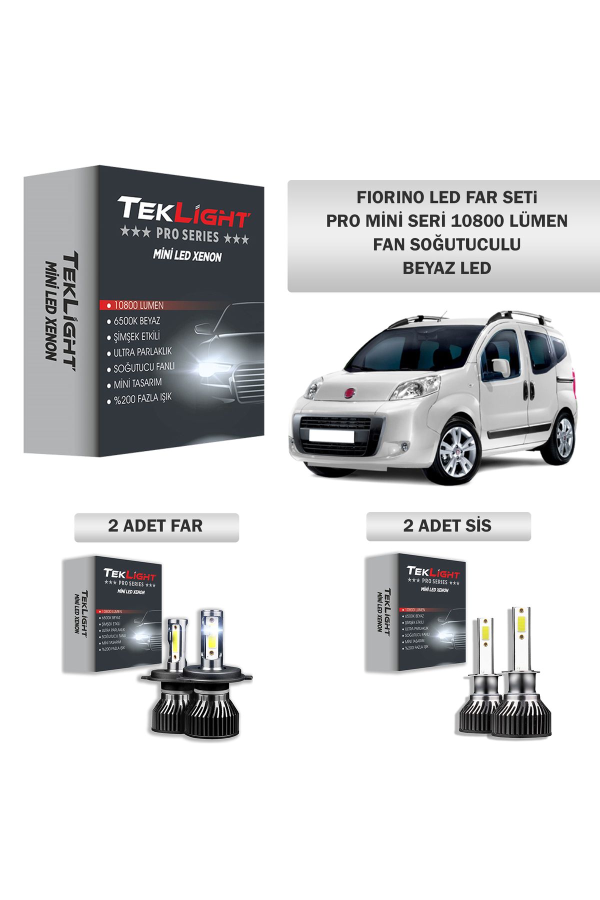 TeklightPro Serisi FiorinoLed Xenon Seti Far...