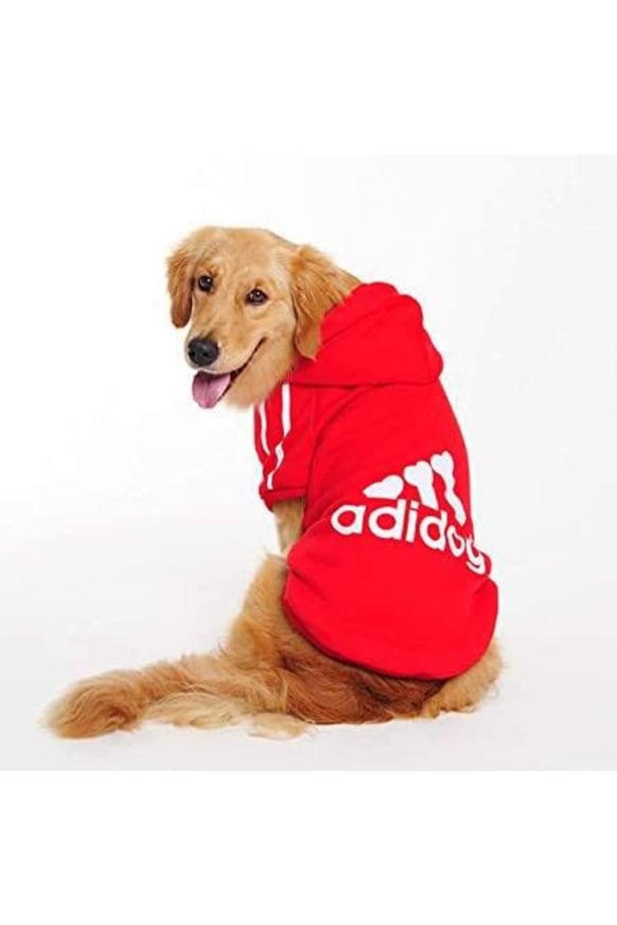 Kırmızı Adidog 10-45kg Köpek Sweatshirt, Hoodie, Orta Ve Büyük Irklar Için