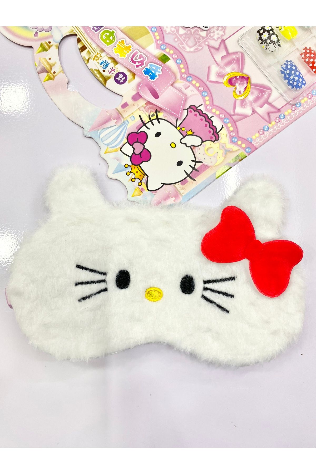 SHEKER HOME Hello Kitty PeluşUyku Göz Bandı -...