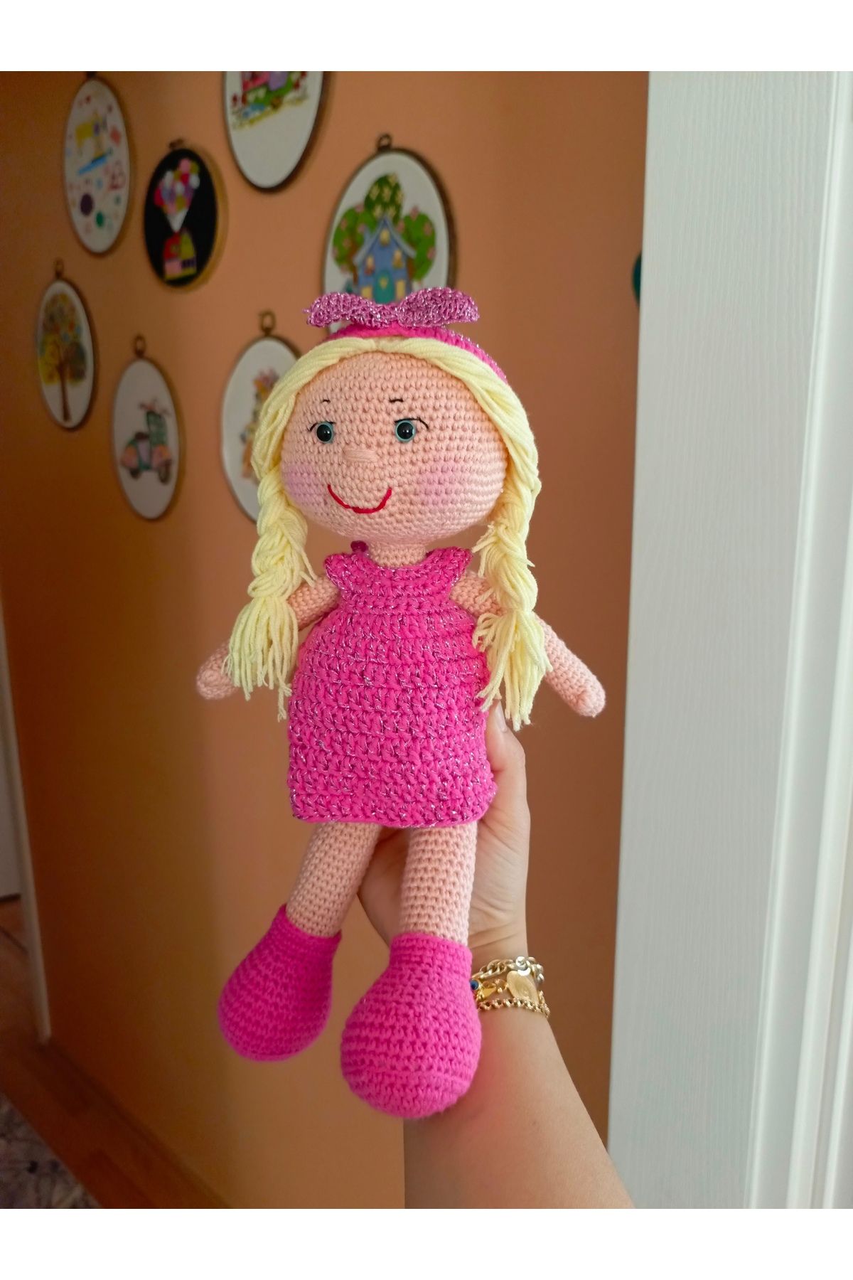 Münücük toys Amigurumi Saçbandı olan Sevimli...