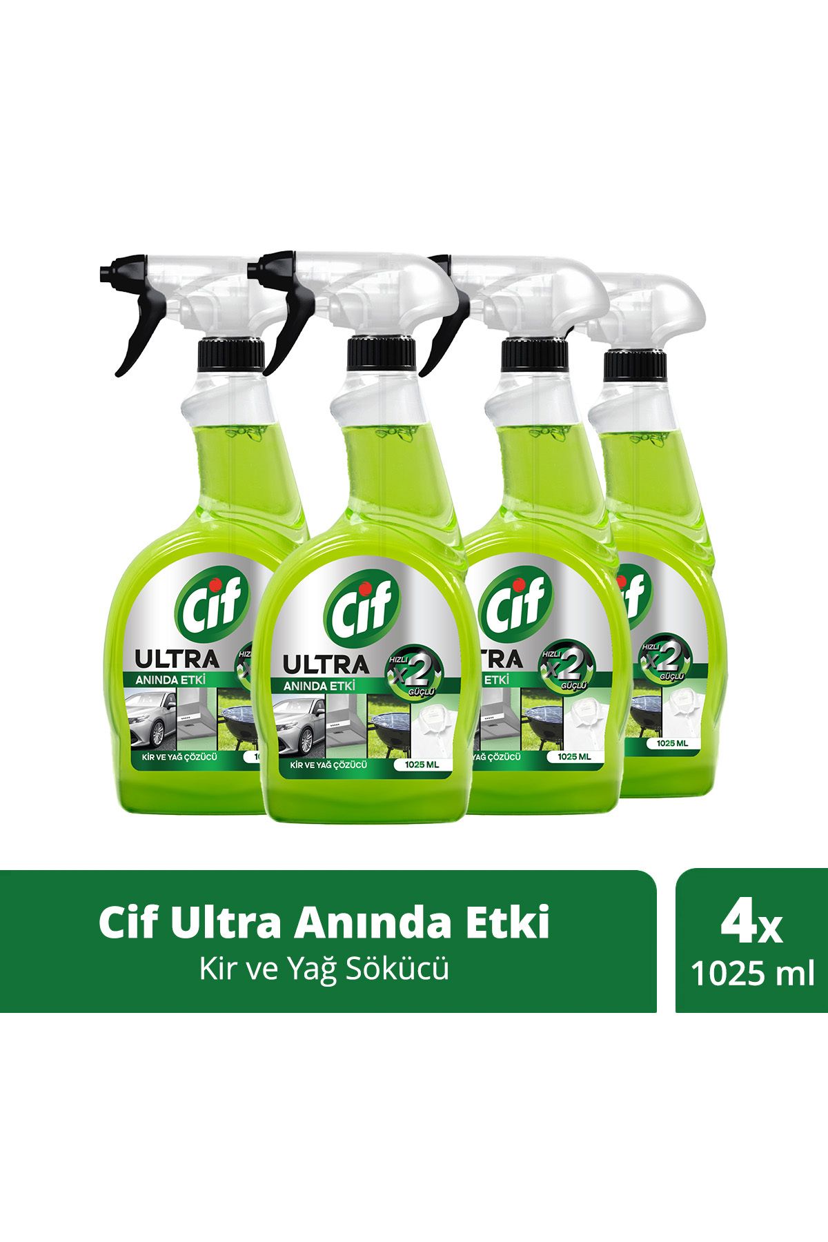 CifUltra Anında Etki Kir VeYağ Çözücü 1025 ml...