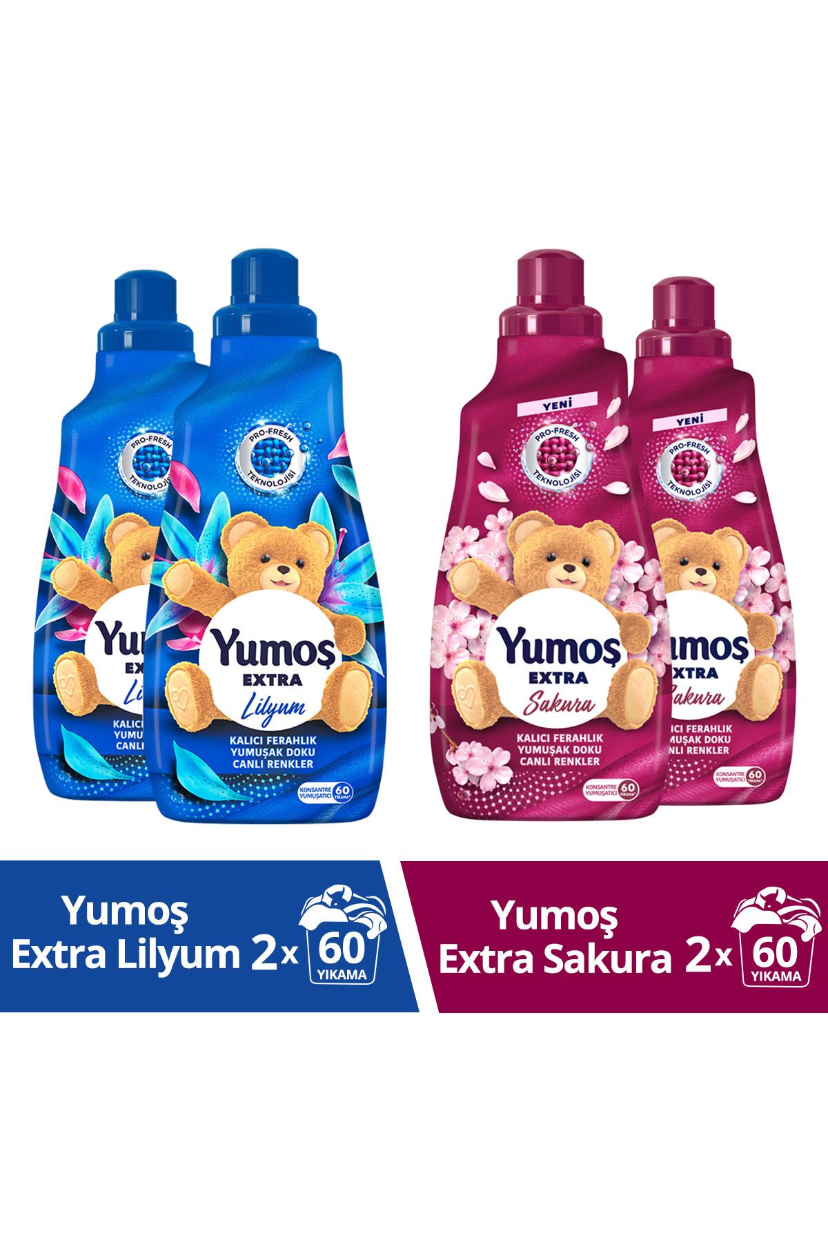 YumoşExtra Yumuşatıcı Sakura1440ml X2 Extra Y...