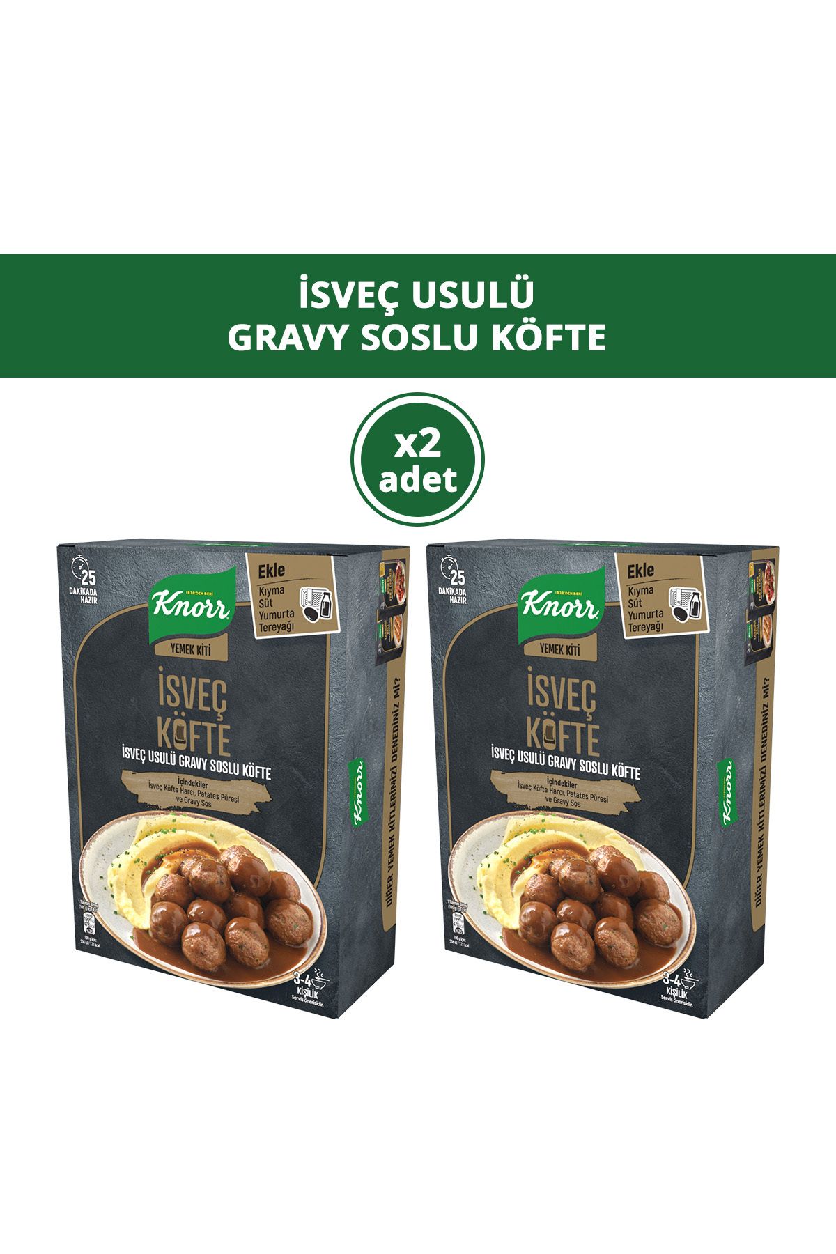 KnorrYemek Kiti Isveç UsulüGravy Soslu Köfte...