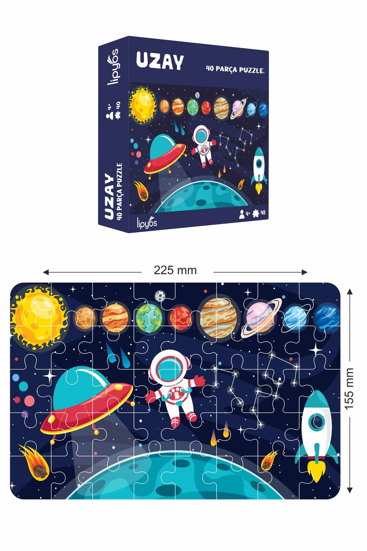 40 Parça Mini 5'li Puzzle Seti - 1