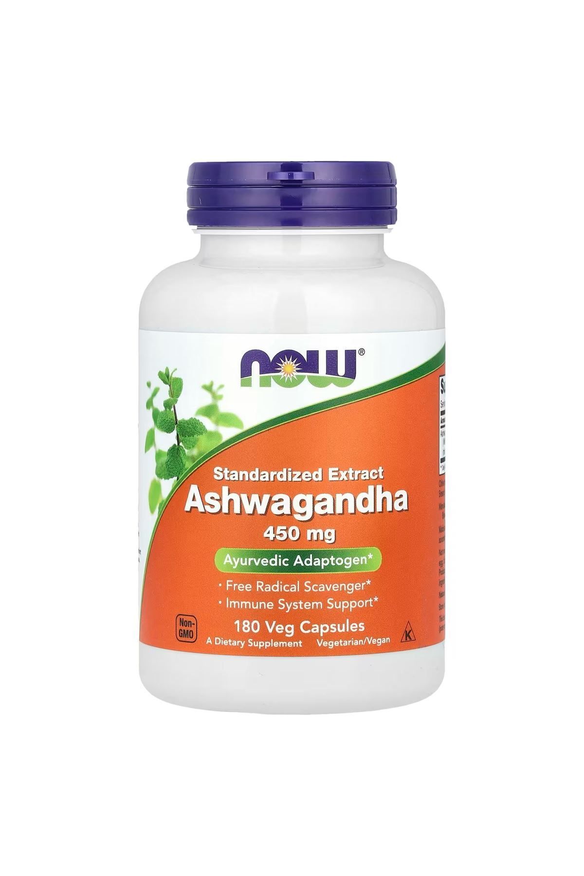 Now Foods Ashwagandh.aa 450Mg 180 Veggie Kaps...