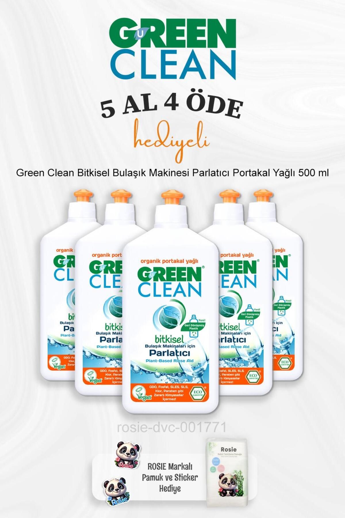 Green Clean Bitkisel BulaşıkMakinesi Parlatıc...