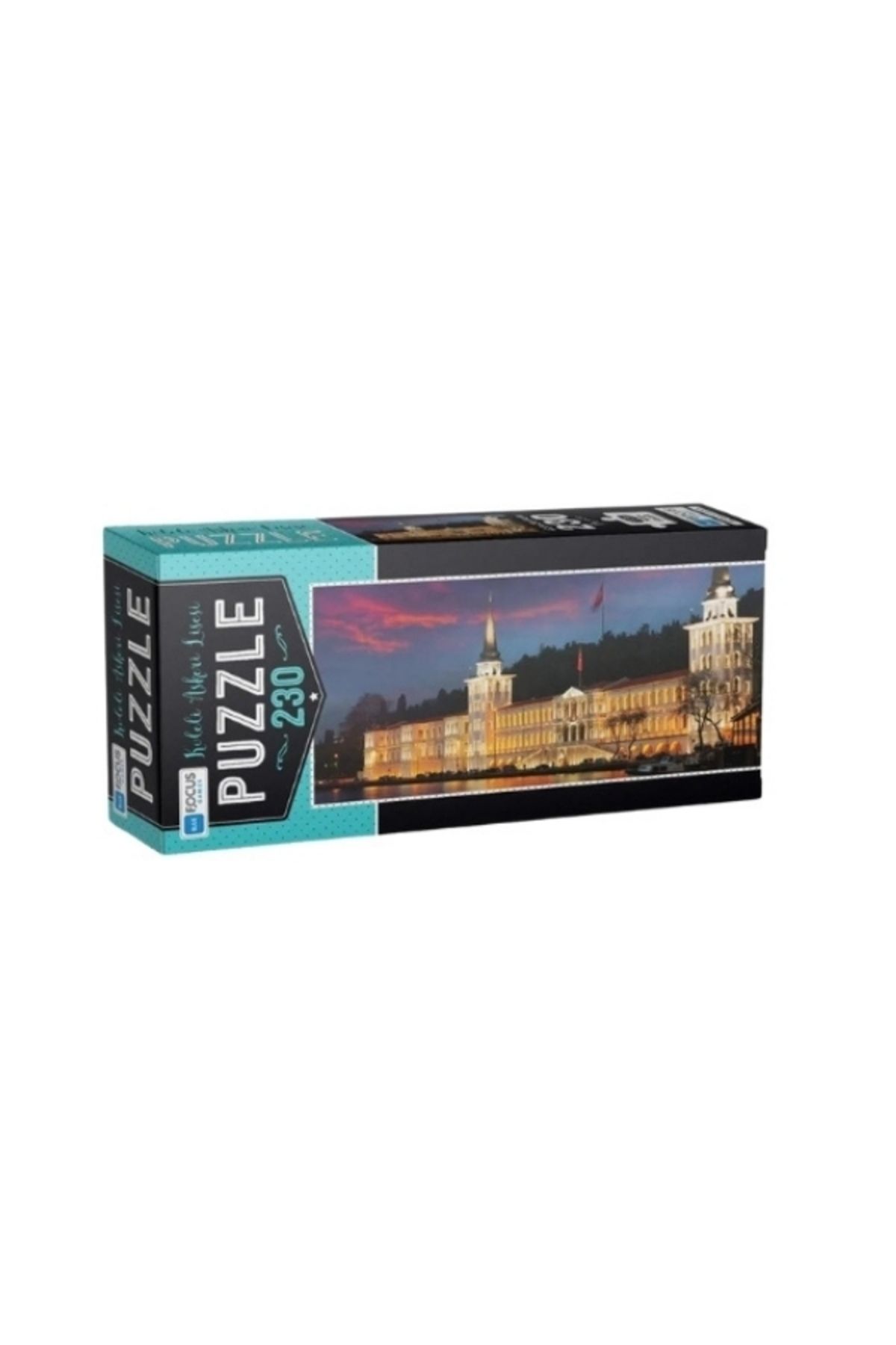 3'lü Set Puzzle - 1000 Parça Santorini + 230 Parça Kuleli Askeri Lisesi + Puzzle Yapıştırıcı