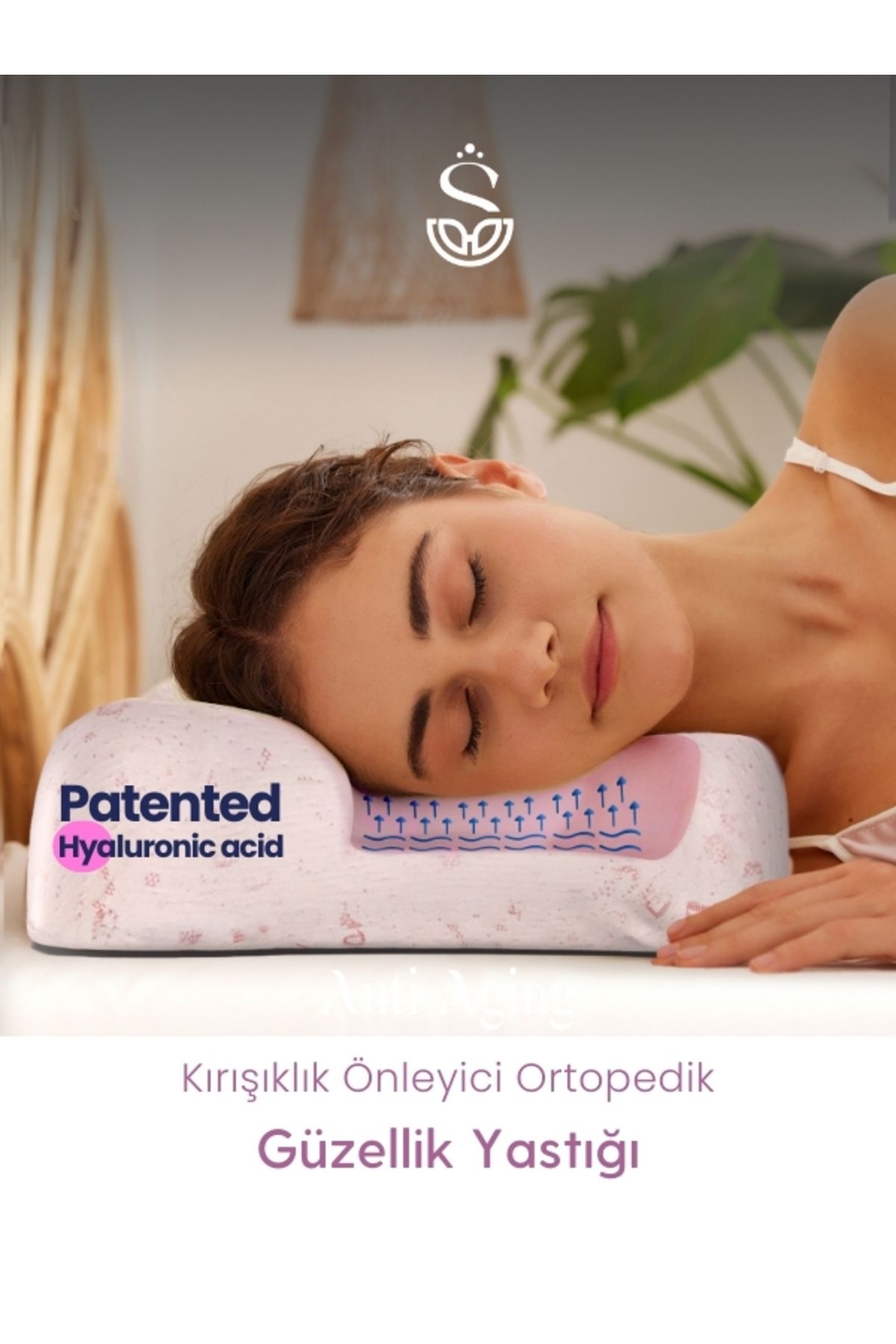 Shine PillowGüzellik YastığıOrtopedik Kırışık...