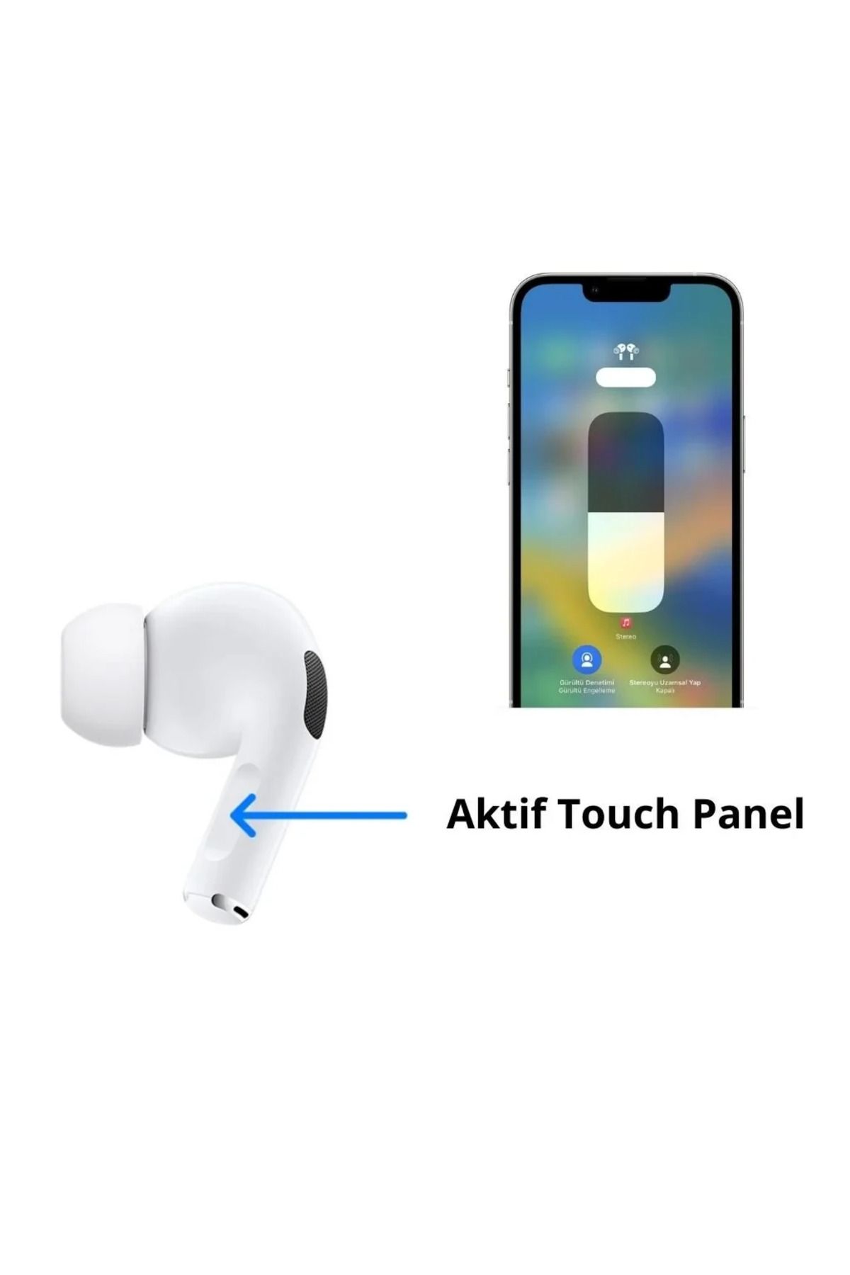 i.Phone Pro2 Air.pods Bluetooth Uyumlu Kulaklık 2.nesil Gürültü Engelleyici Kablosuz Magsafe TwoSize