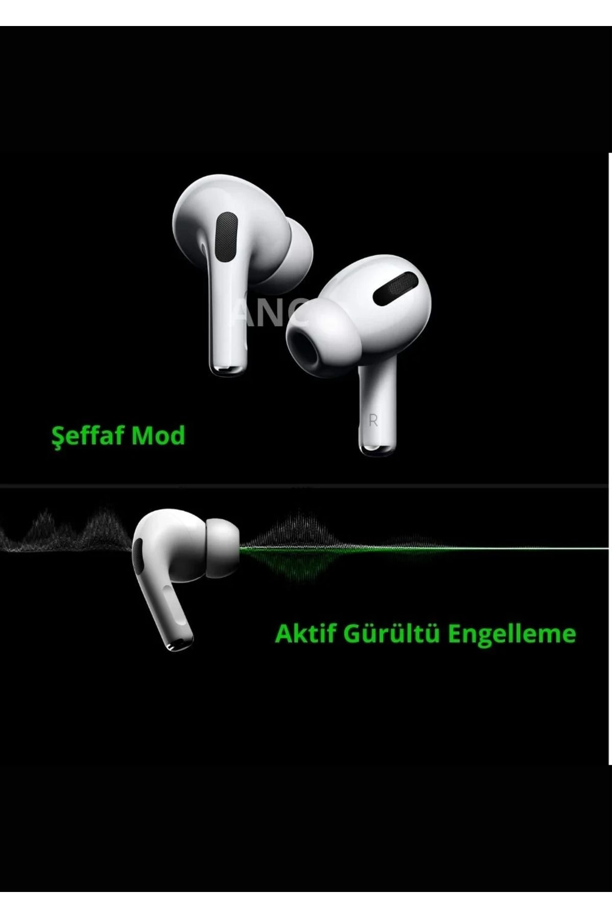 i.Phone Pro2 Air.pods Bluetooth Uyumlu Kulaklık 2.nesil Gürültü Engelleyici Kablosuz Magsafe TwoSize