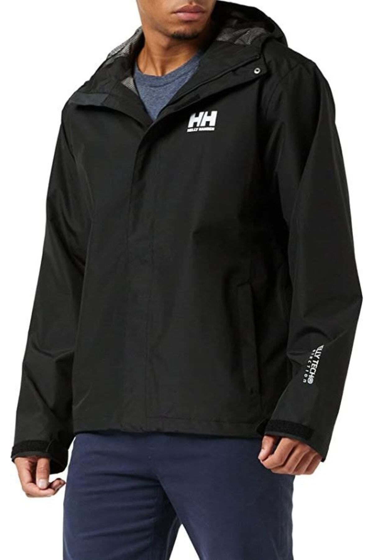 Helly Hansen Seven J JacketErkek Siyah Yağmur...