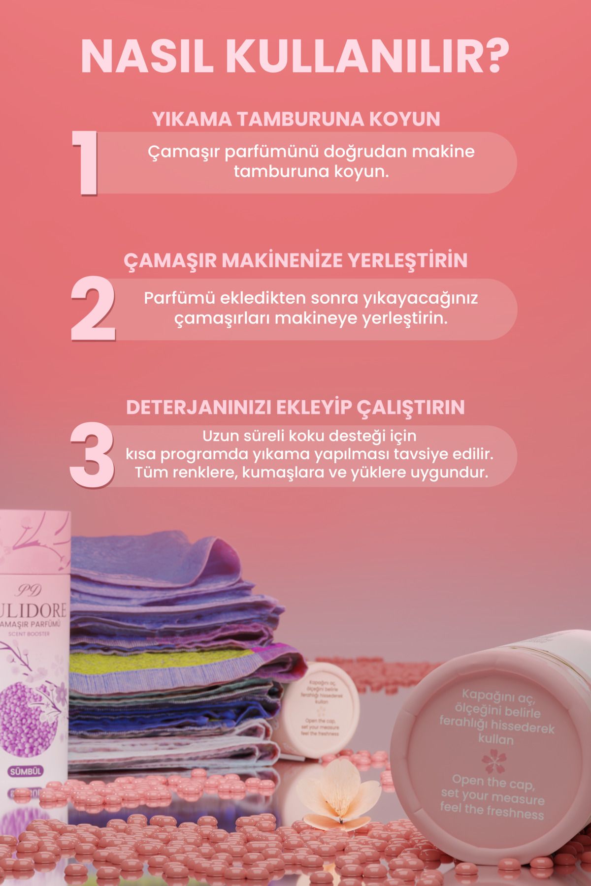 Granül Çamaşır Parfümü & Çamaşır Yumuşatıcı Sümbül 210 gr