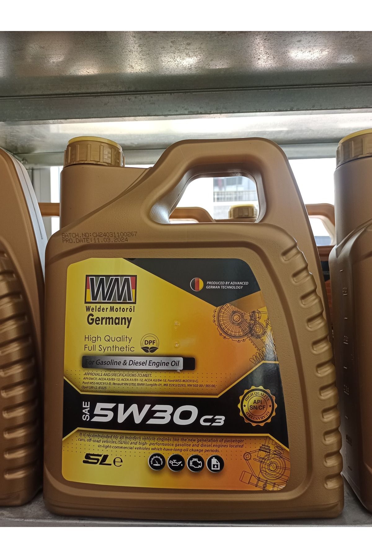 GERMANY Welder Motoröl 5w30Motor Yağı