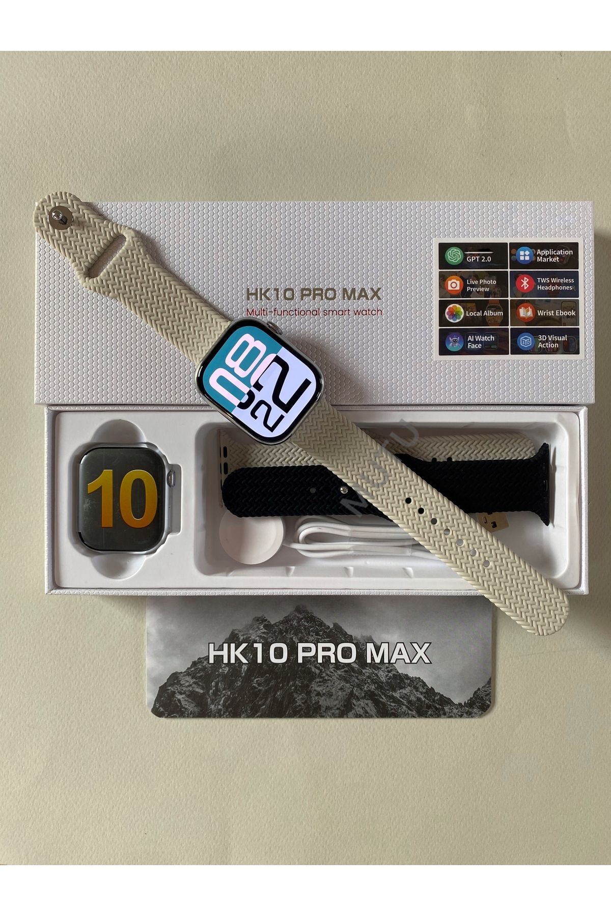 Yeni Watch 10 Hk10 Pro Max (5 KORDON ÖZEL SEÇMELİ) En Iyi Akıllı Saat (İLANIMIZ GÜNCELLENDİ)