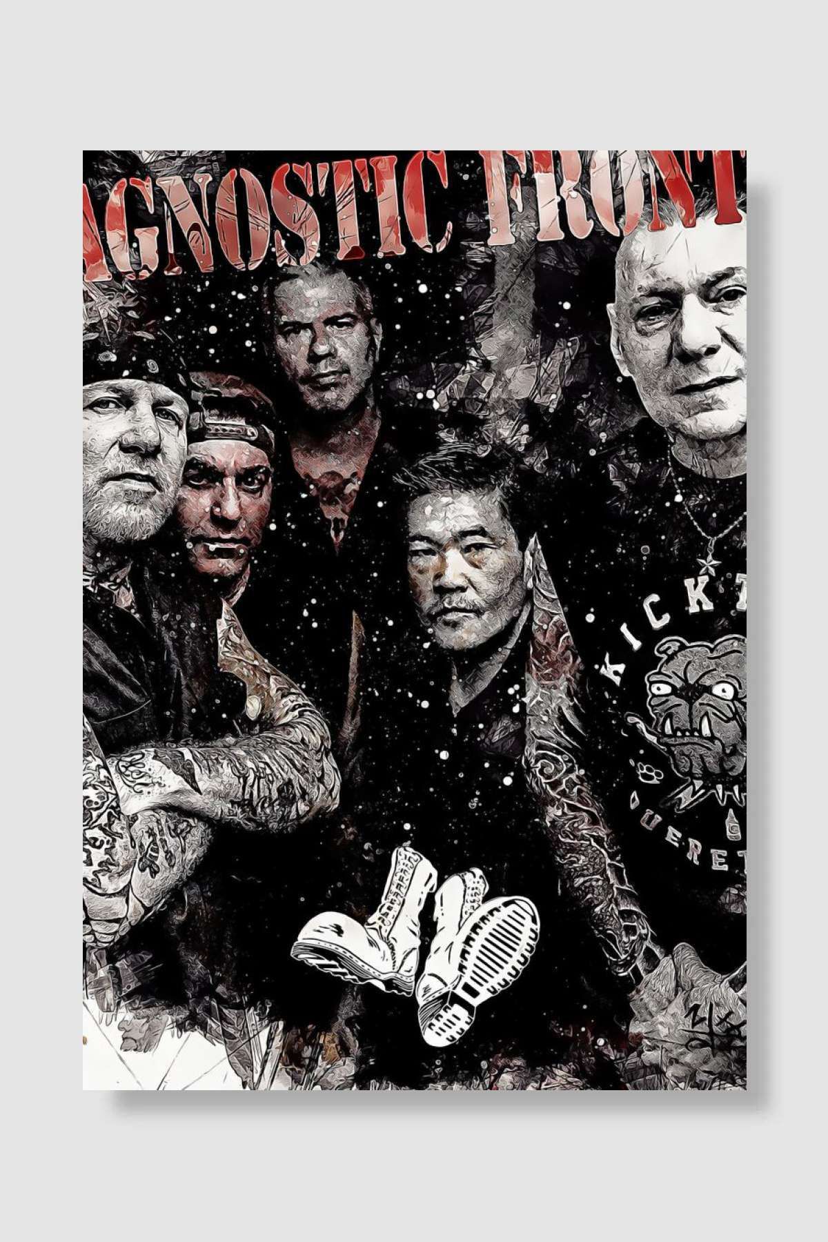 kubdekorAgnostic Front MüzikPoster Çerçevesiz...