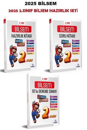 2.sınıf Bilsem Hazırlık Kitapları Seti 3 Lü Konu Soru Deneme Image 0