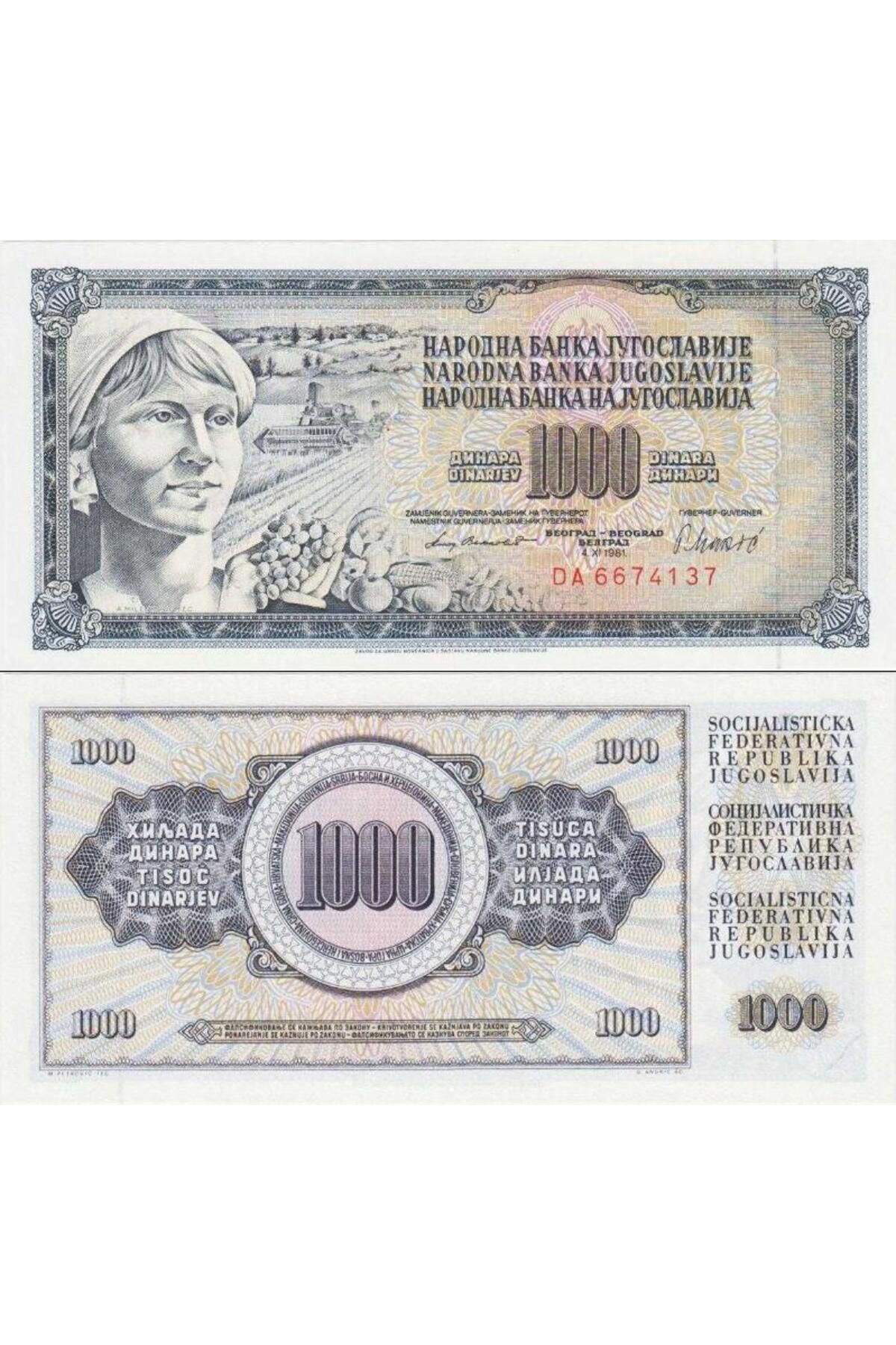 BanknotingYUGOSLAVYA 1000DİNAR 1978. MAREŞAL...