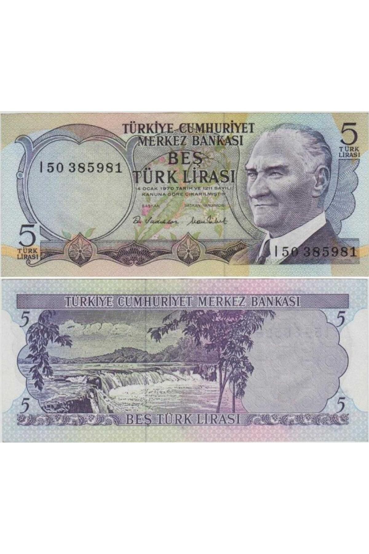 BanknotingTÜRKİYECUMHURİYETİ 6. EMİSYON 5 LİR...