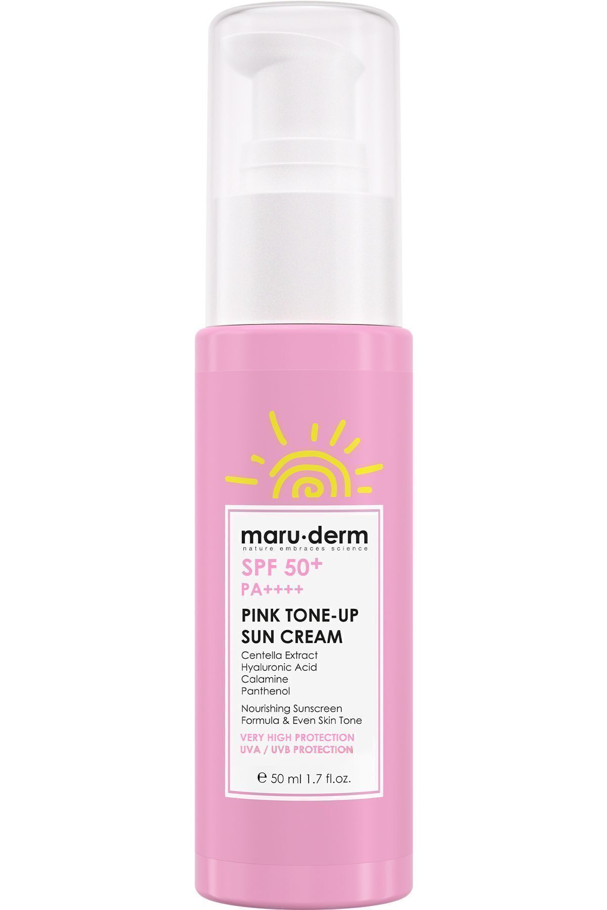 Maru.DermGüneş Kremi | SPF50+ Pembe Ton Eşitl...