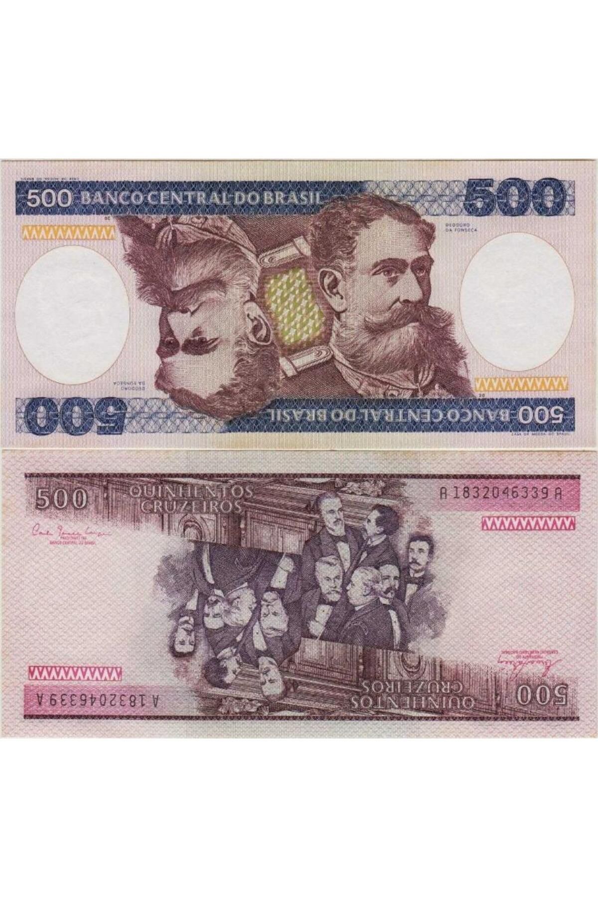 BanknotingBREZİLYA 500CRUZEIROS 1981. ÇİL(-)...