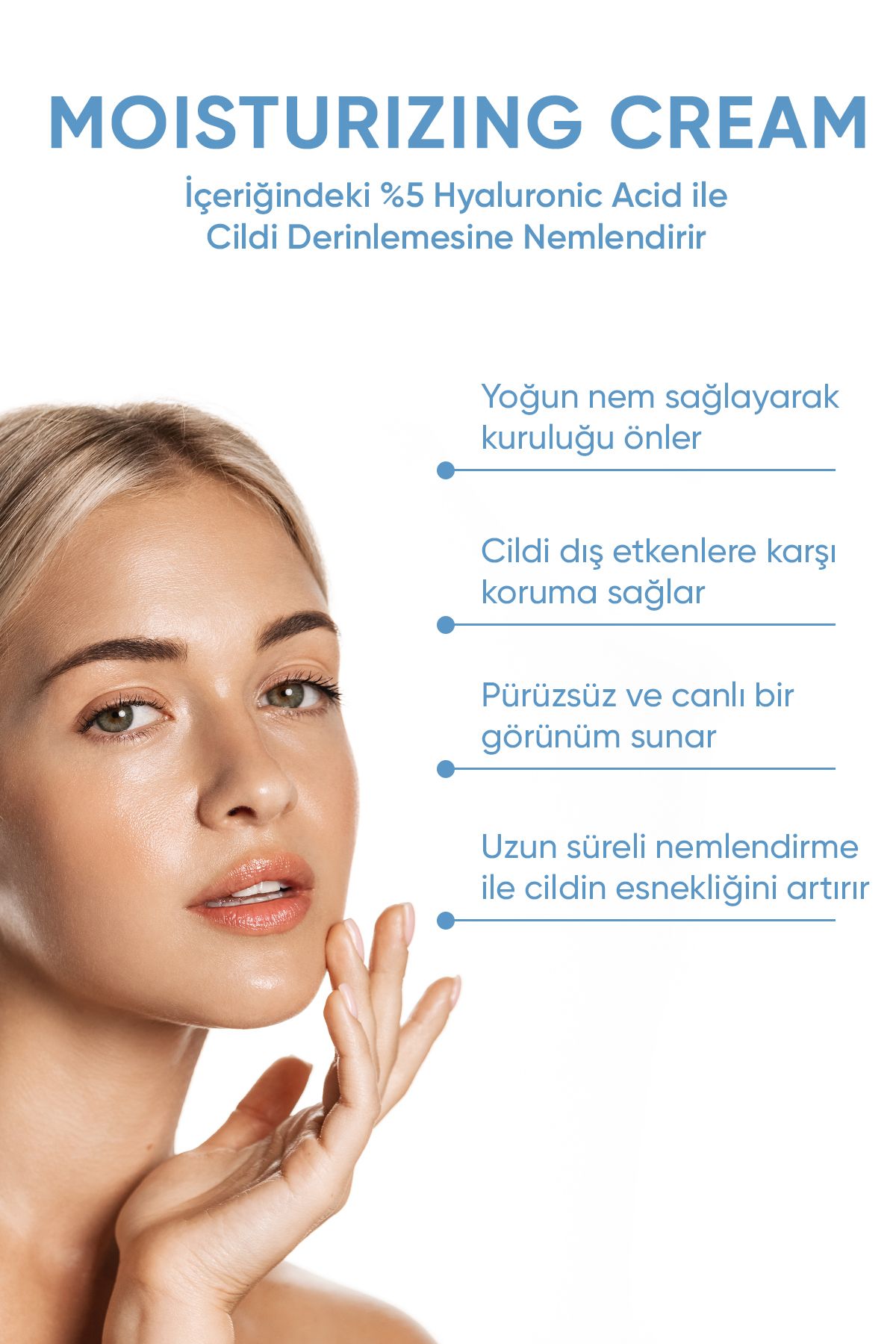 Cilt Tonu Eşitleyici Ve Yoğun Nemlendirici Yüz Kremi 50 Ml ( Hyaluronic Acid - Niacinamide )