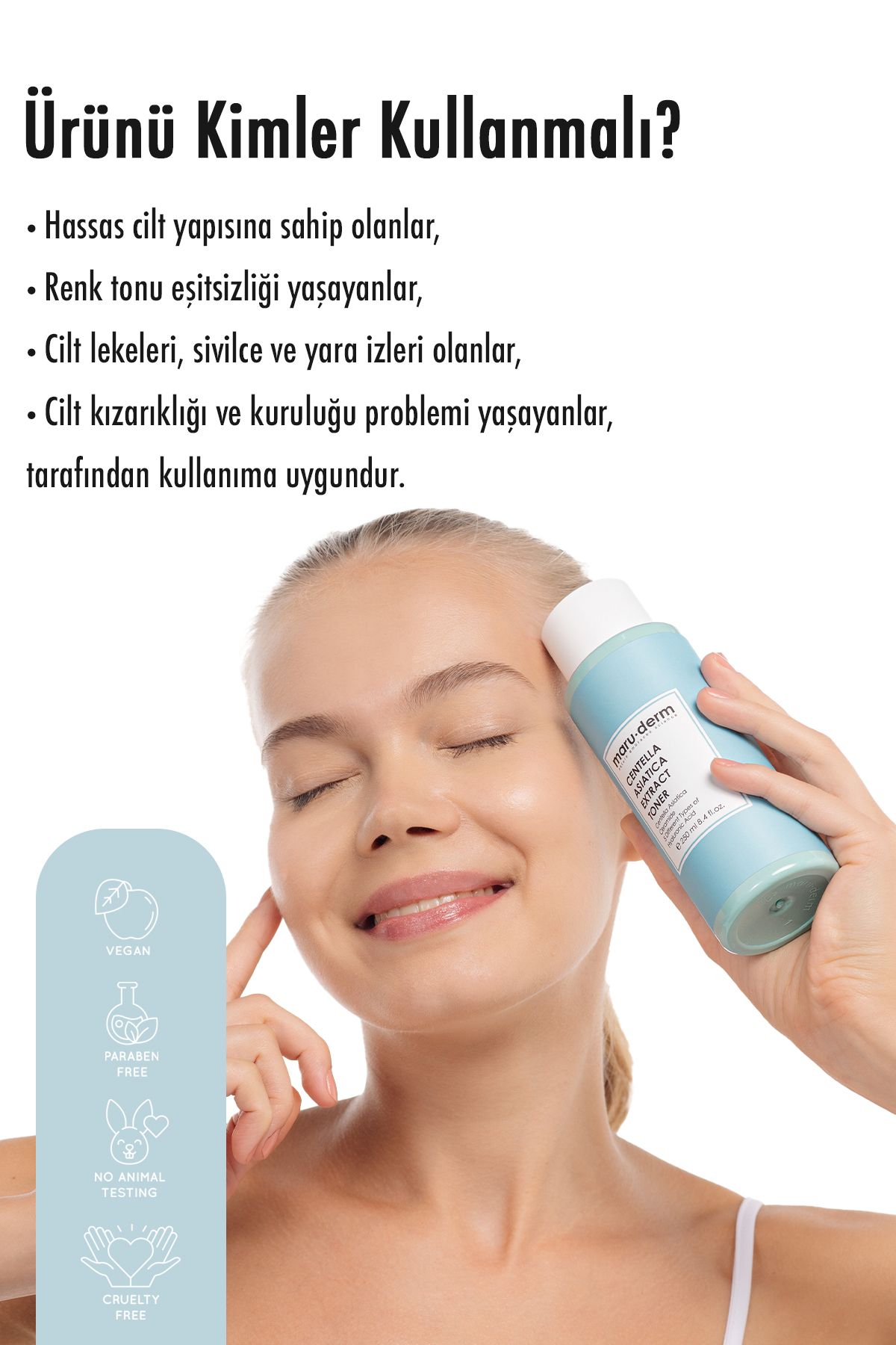 Maruderm Centella Asiatica Yatıştırıcı & Ceramide Nemlendirici Tonik 250 Ml