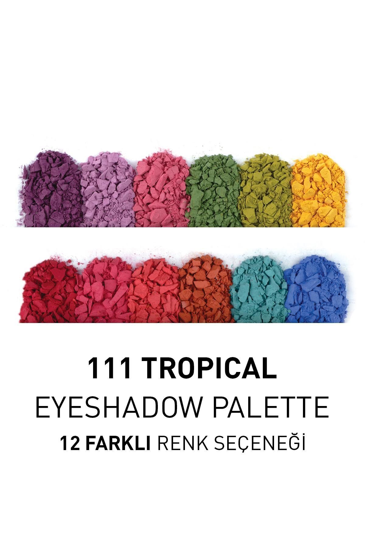 12 Li Far Paleti - Eyeshadow Palette 111 Tropical Bouquet 15,6 G