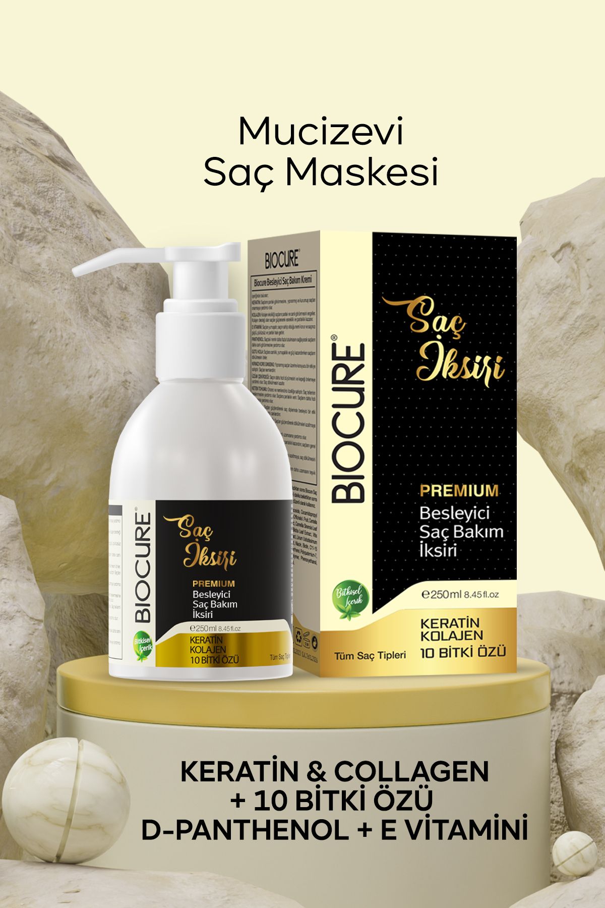 BiocurePremium Besleyici SaçBakım Maskesi Ker...