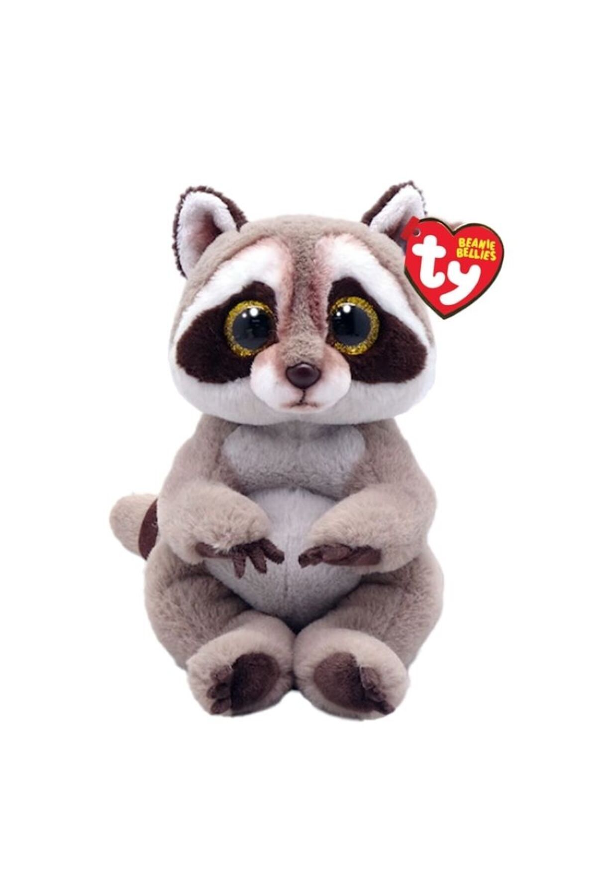 TY Beanie BoosPetey GriRakun Peluş 15 Cm