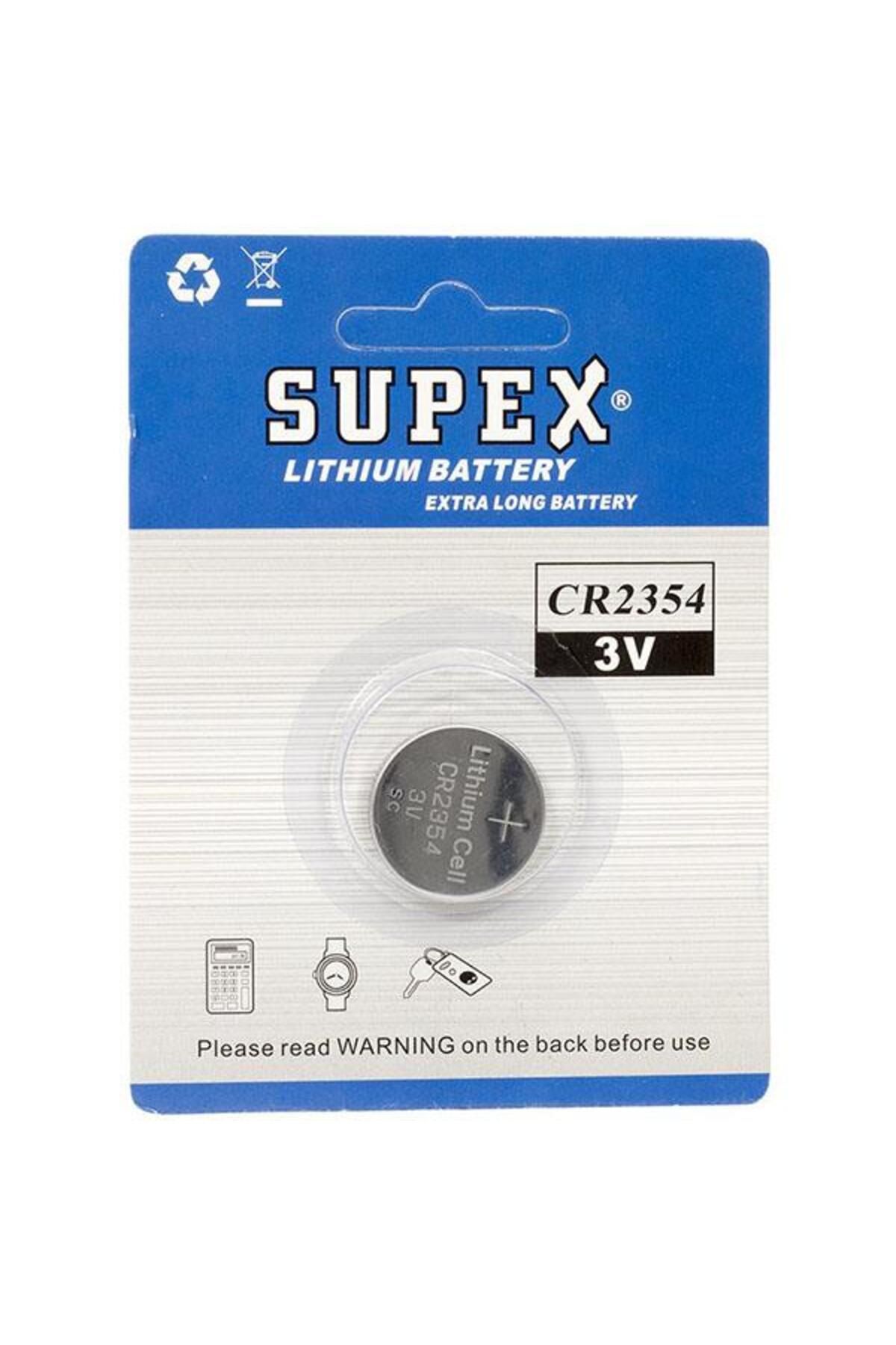 Supex Cr2354 3 Volt LityumPil (TEKLİ)