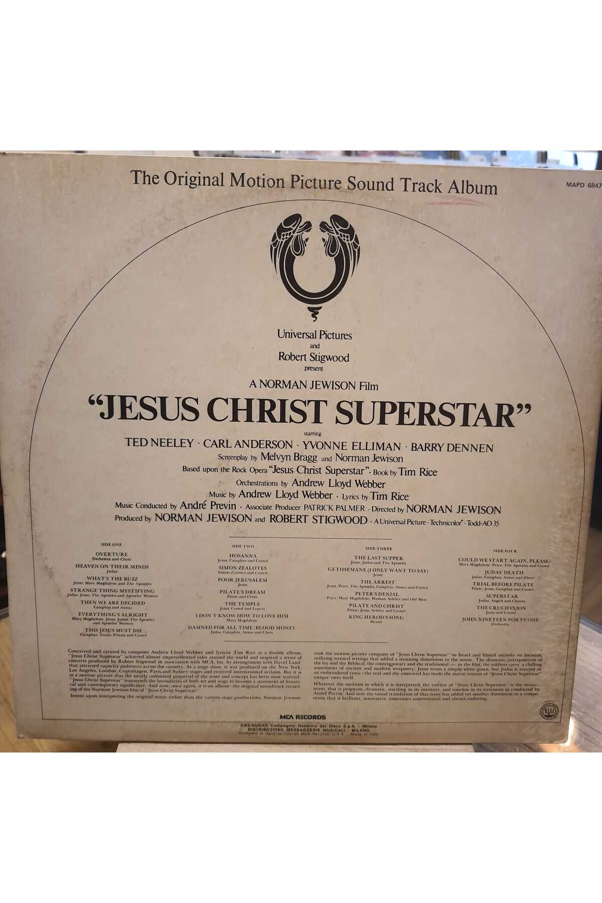 Jesus Christ Superstar (The Original Motion Picture Sound Track Album) 2 Plak LP