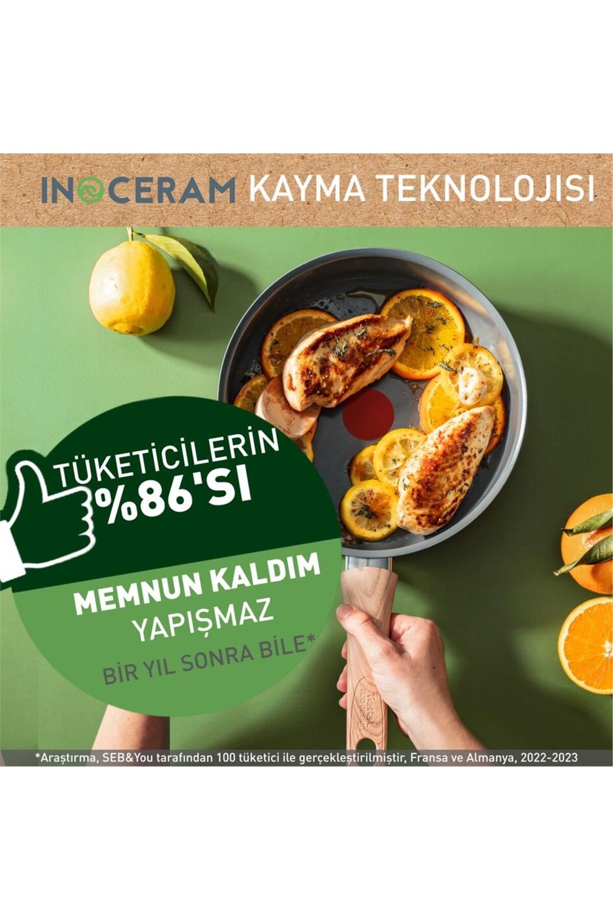 Ceramic Renew Kısa Tencere 24 cm