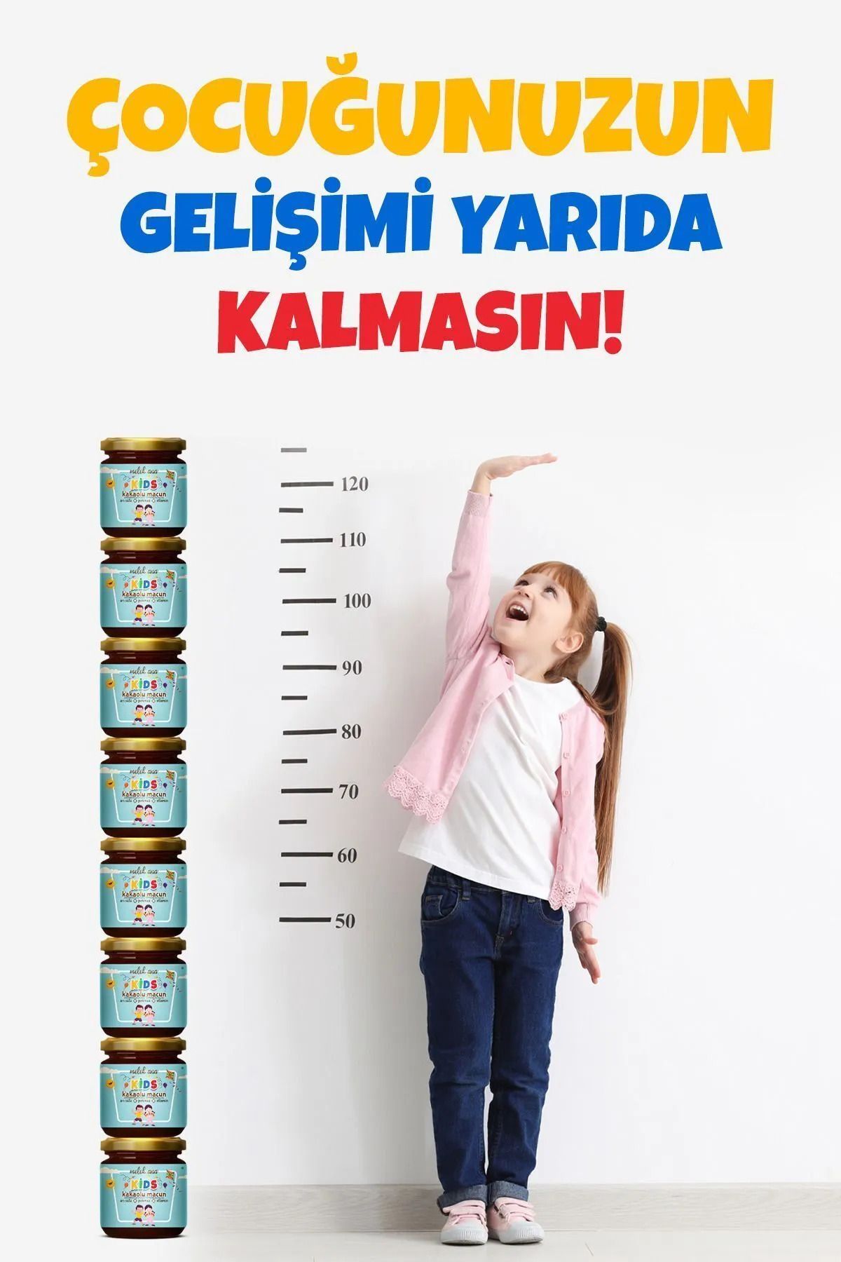 Kids Çocuklar için Özel Kakaolu, Arı sütlü, Vitaminli, İştah Açıcı, Kilo-Aldırıcı, Macun ( 3Lü Set )