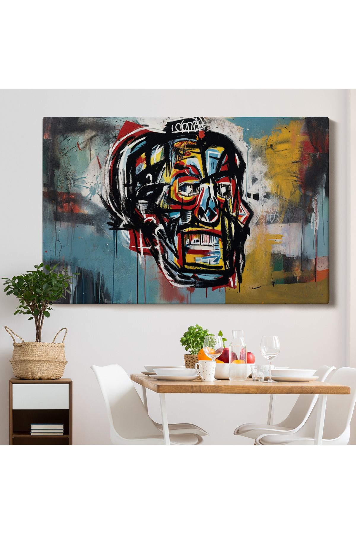 Jean Michel Basquiat'İn Untitled Kafatası Tablosu-7266