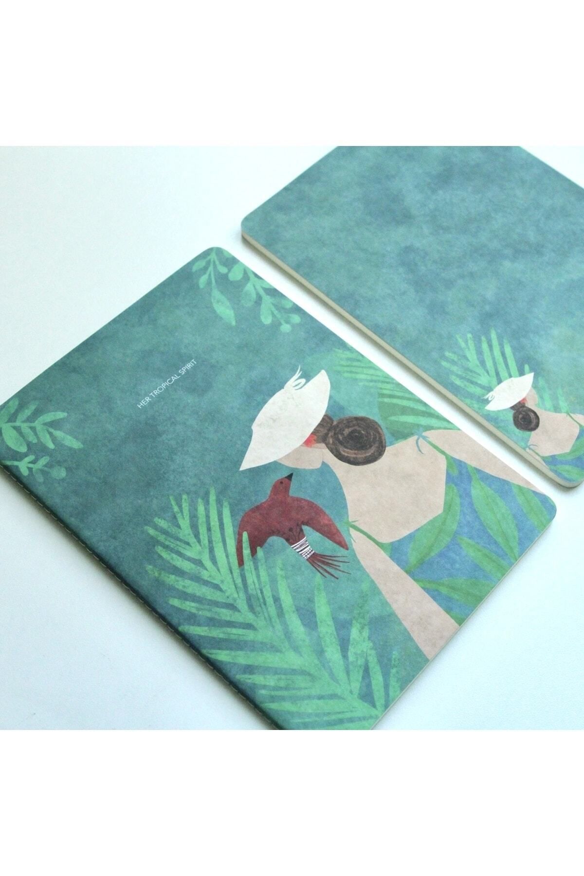 Tropical Spirit Özel Tasarım Çiçekli Defter