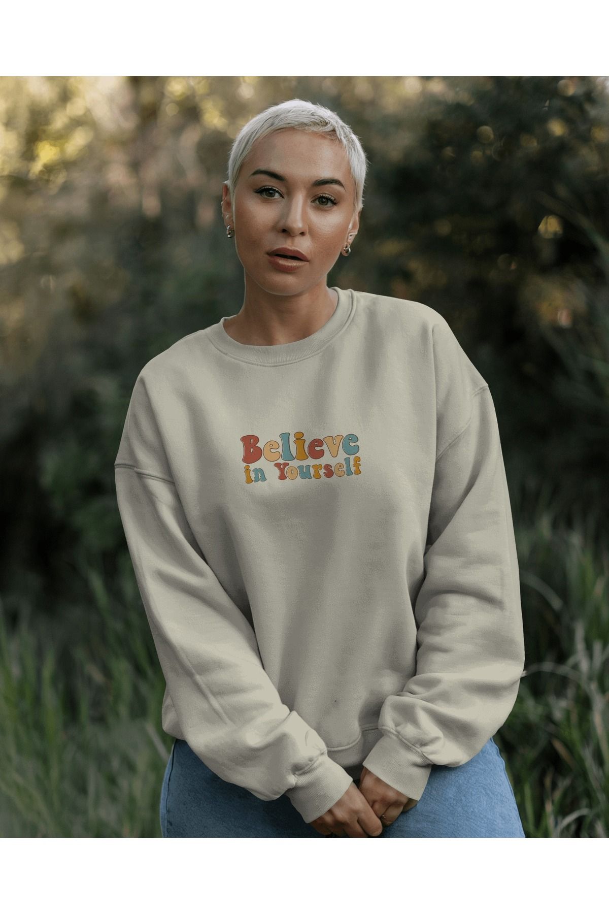 Parspera Believe KremSweatshirt 3iplik kalın...